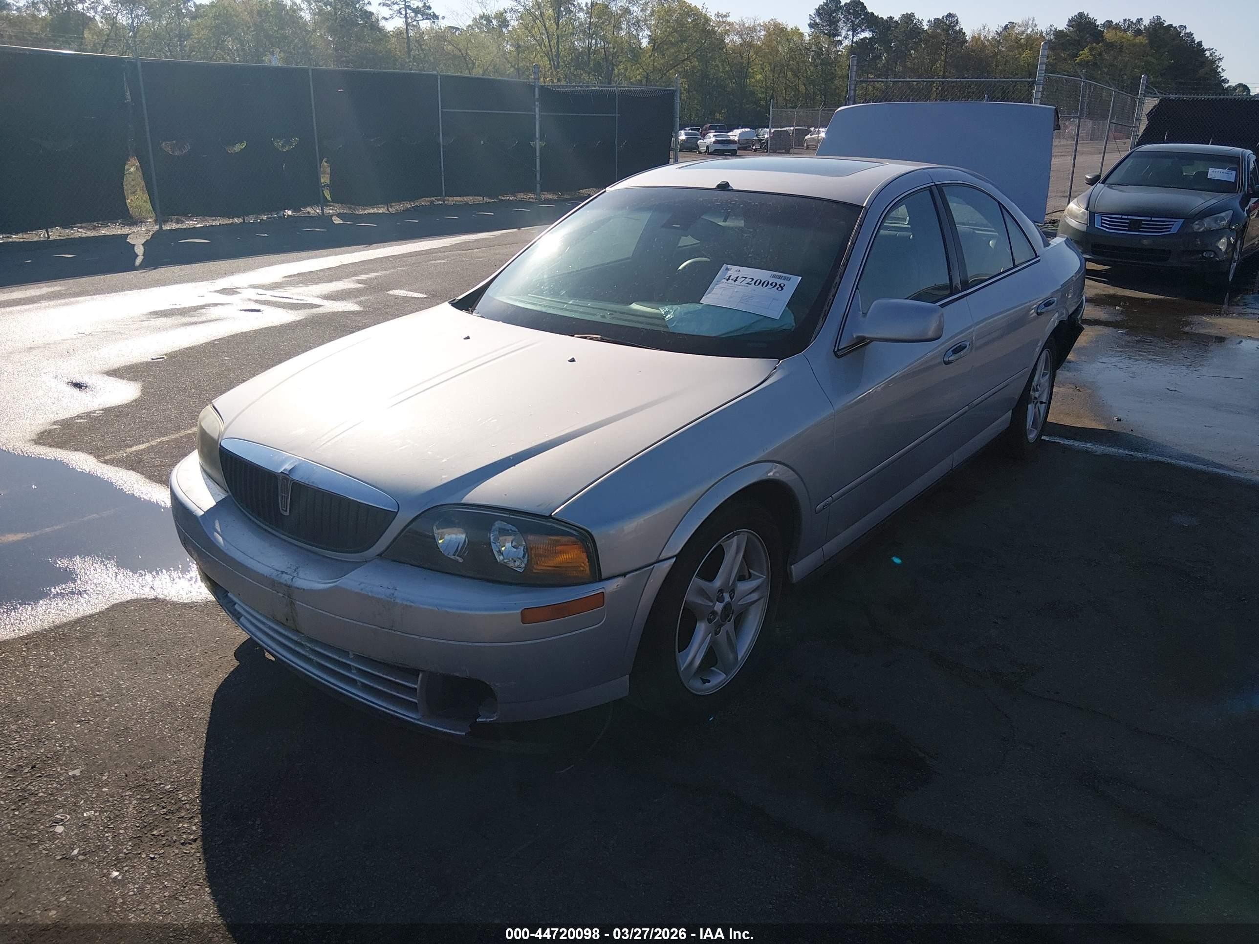 2001 Lincoln Ls V6 Auto/v6 Manual Silver vin: 1LNHM86S61Y714535
