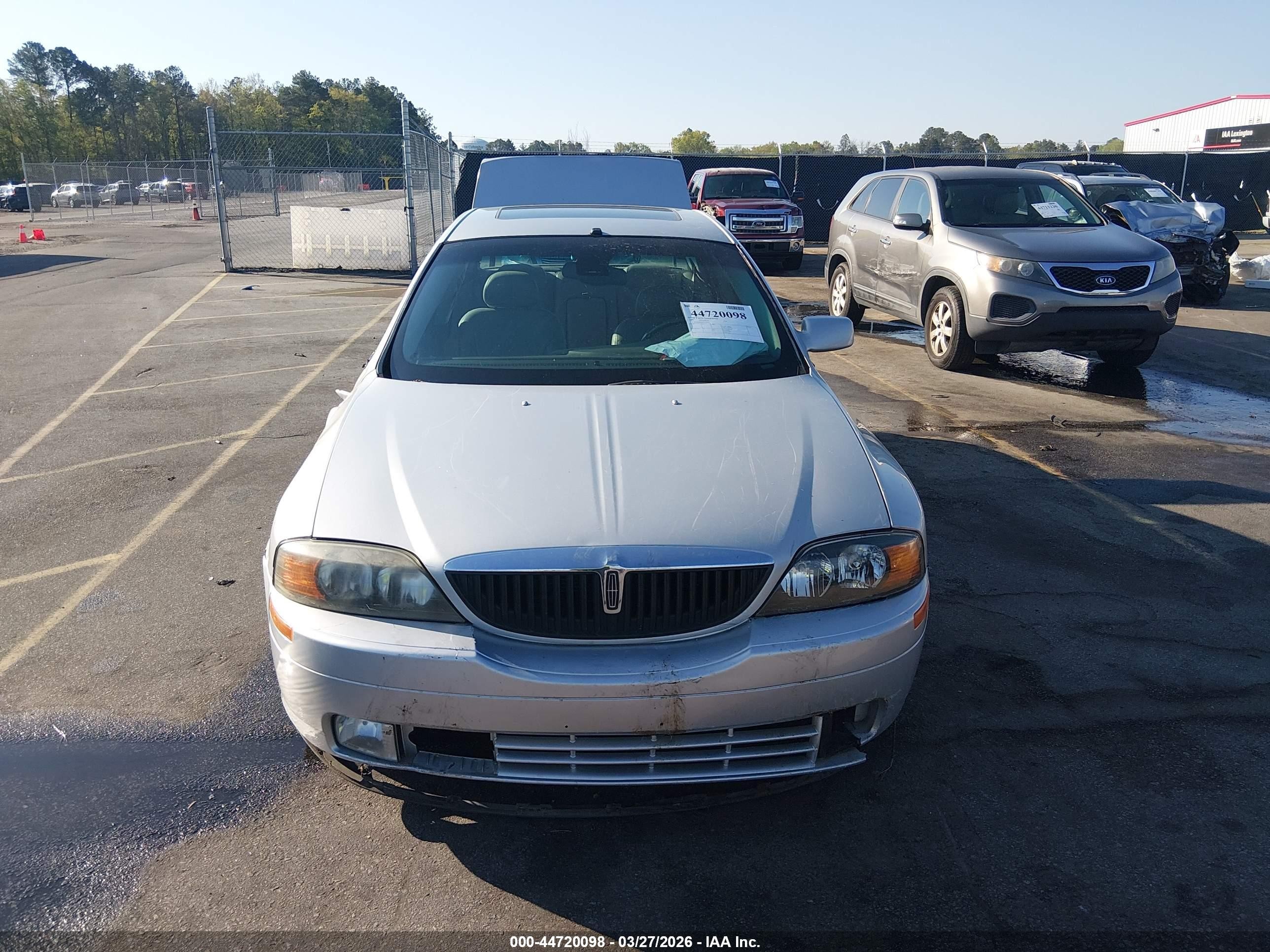 2001 Lincoln Ls V6 Auto/v6 Manual Silver vin: 1LNHM86S61Y714535