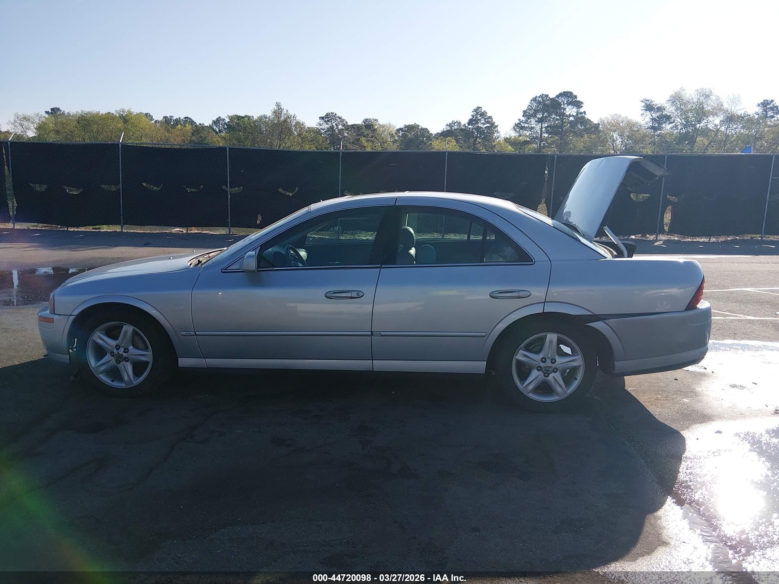2001 Lincoln Ls V6 Auto/v6 Manual Silver vin: 1LNHM86S61Y714535