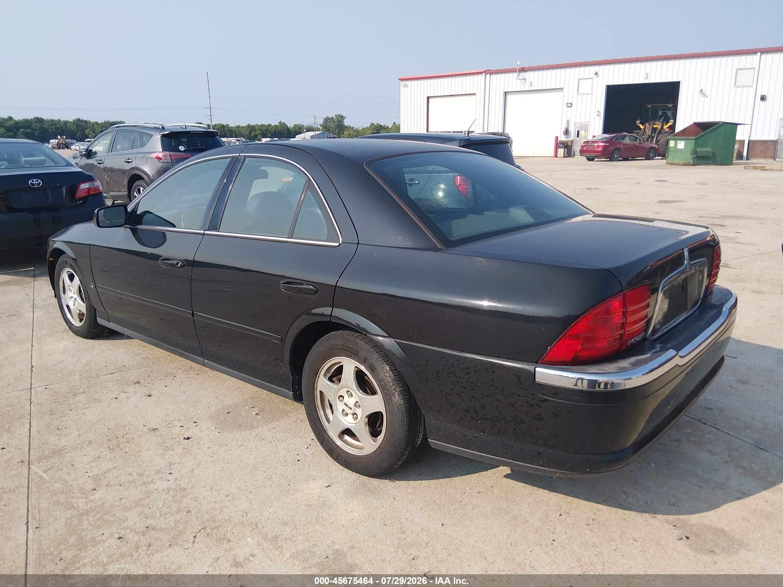 2001 Lincoln Ls V6 Auto/v6 Manual Black vin: 1LNHM86S71Y726855