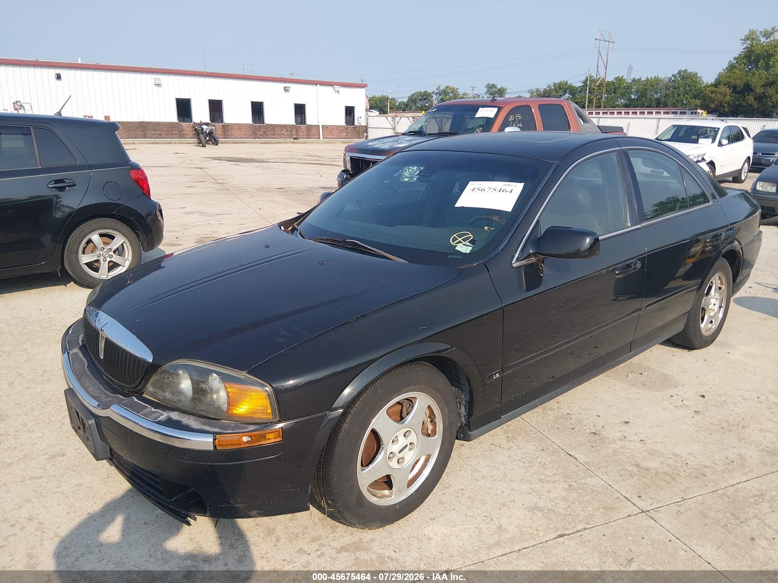 2001 Lincoln Ls V6 Auto/v6 Manual Black vin: 1LNHM86S71Y726855