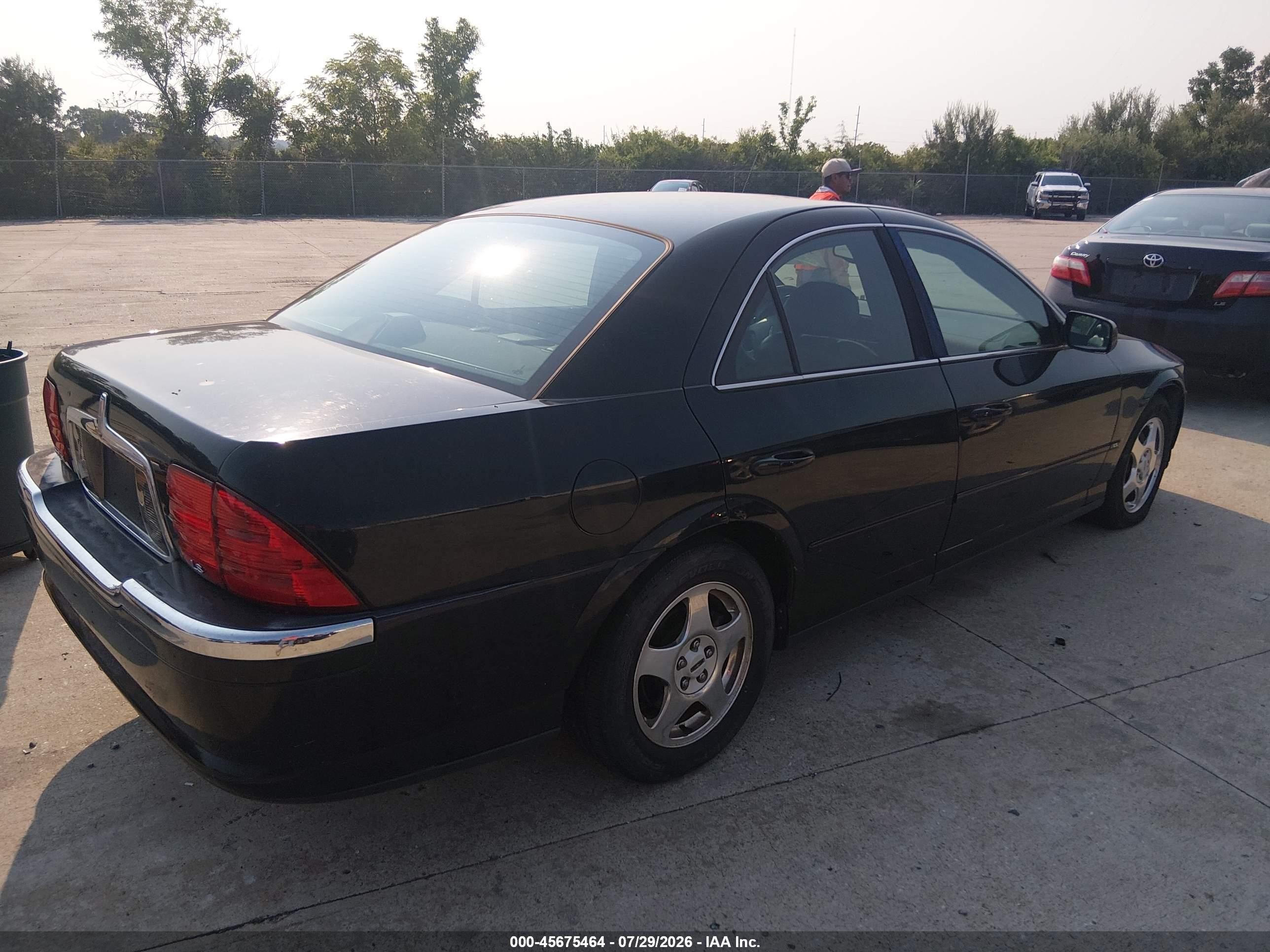 2001 Lincoln Ls V6 Auto/v6 Manual Black vin: 1LNHM86S71Y726855