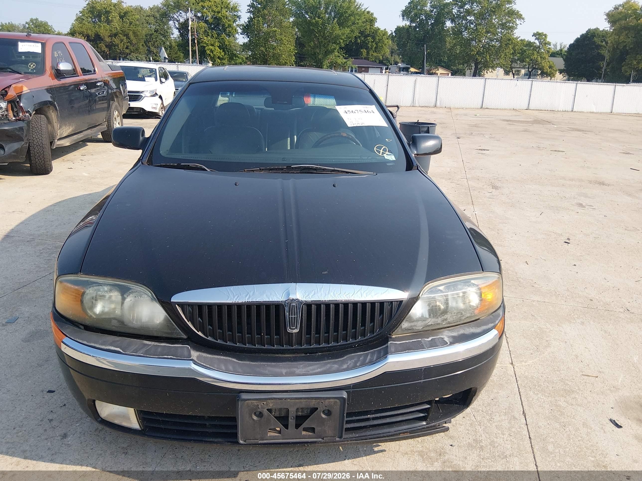 2001 Lincoln Ls V6 Auto/v6 Manual Black vin: 1LNHM86S71Y726855