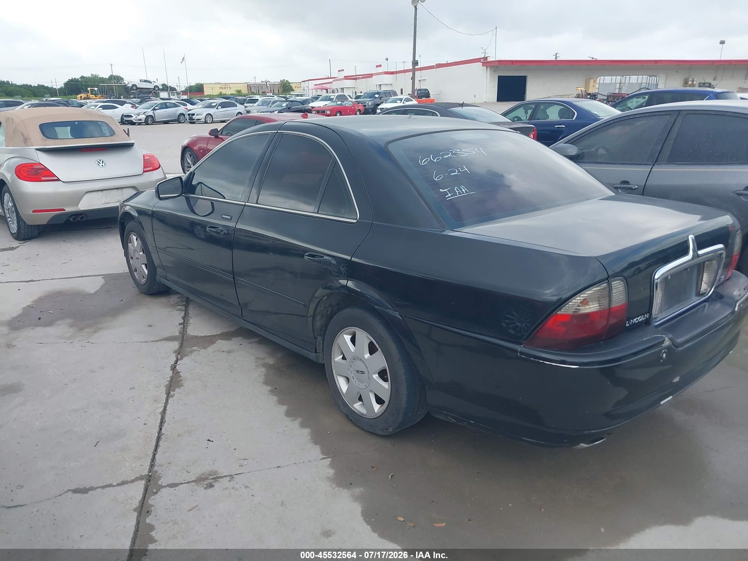 2005 Lincoln Ls V6 Black vin: 1LNHM86S75Y662354