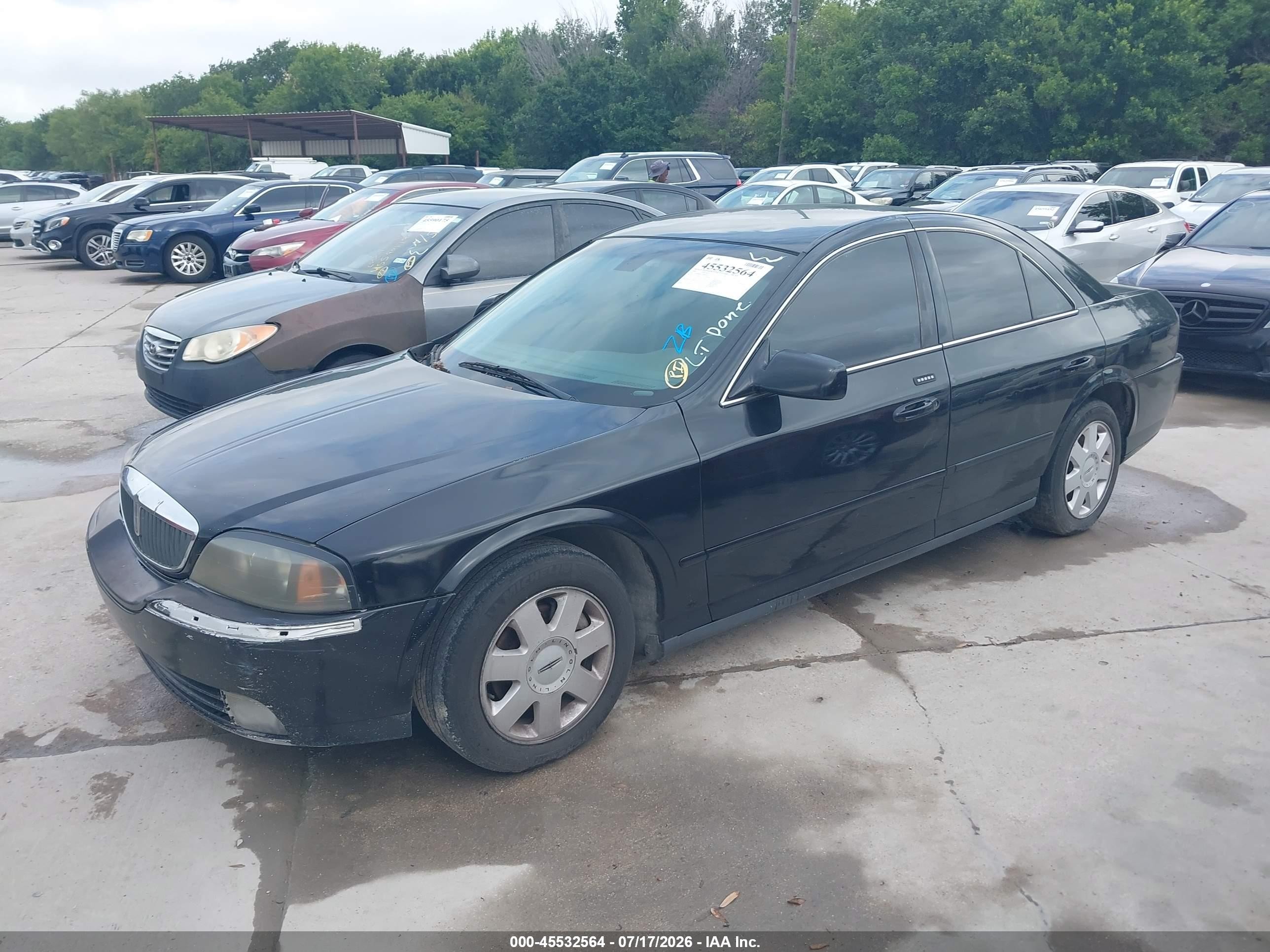 2005 Lincoln Ls V6 Black vin: 1LNHM86S75Y662354