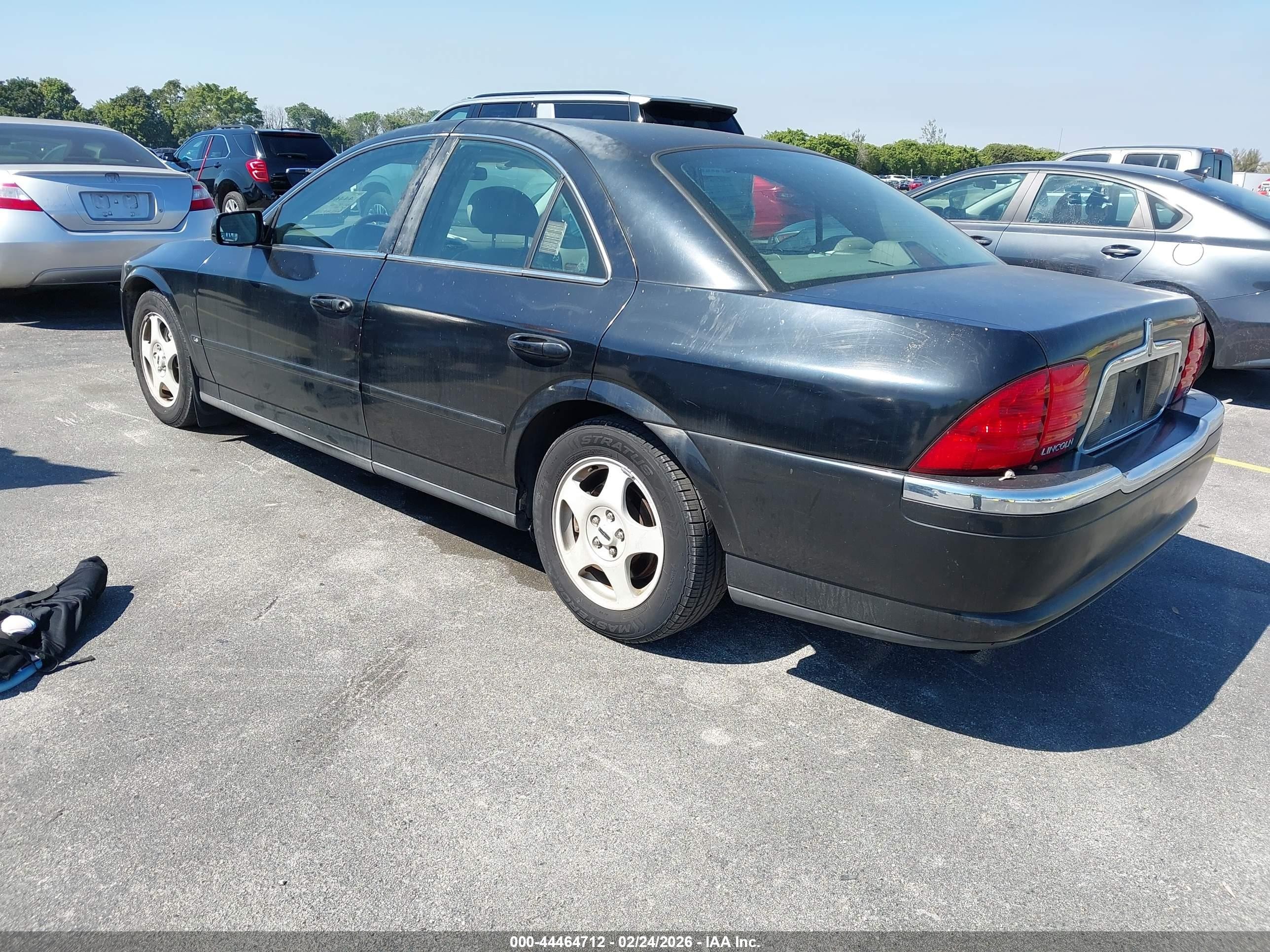 2001 Lincoln Ls V6 Auto/v6 Manual Black vin: 1LNHM86S81Y619930