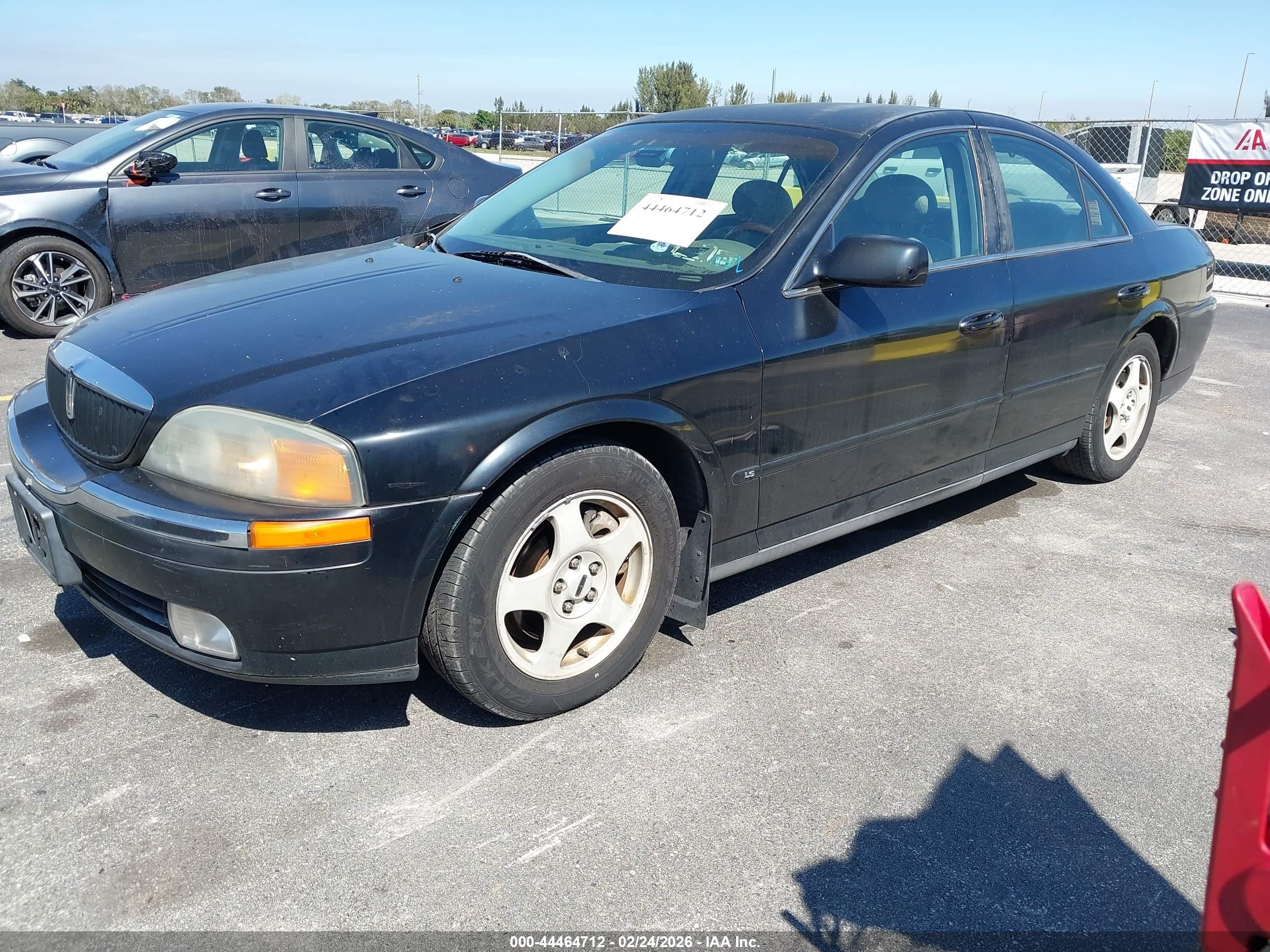 2001 Lincoln Ls V6 Auto/v6 Manual Black vin: 1LNHM86S81Y619930