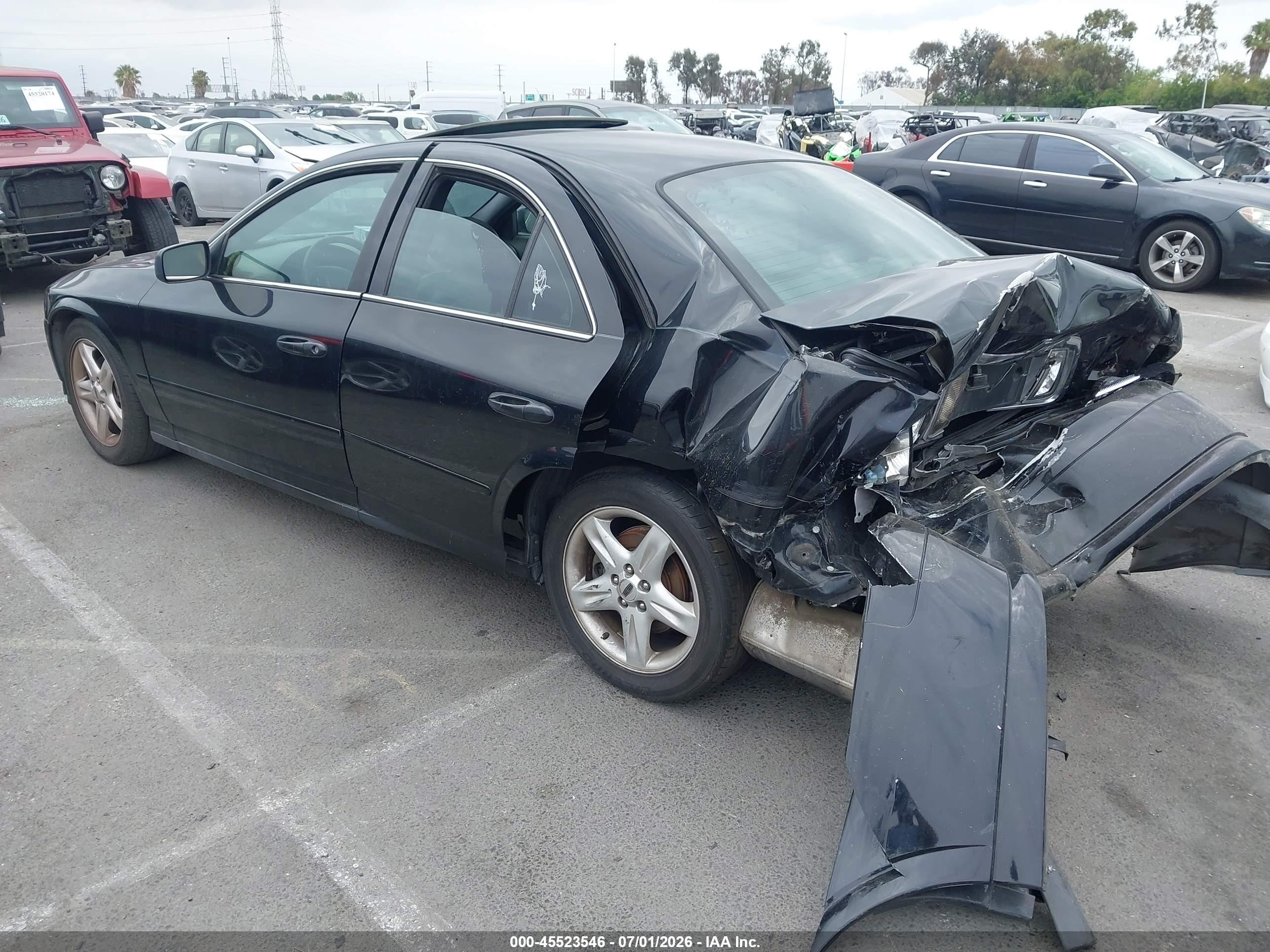 2002 Lincoln Ls V6 Auto/v6 Manual Black vin: 1LNHM86S82Y675836