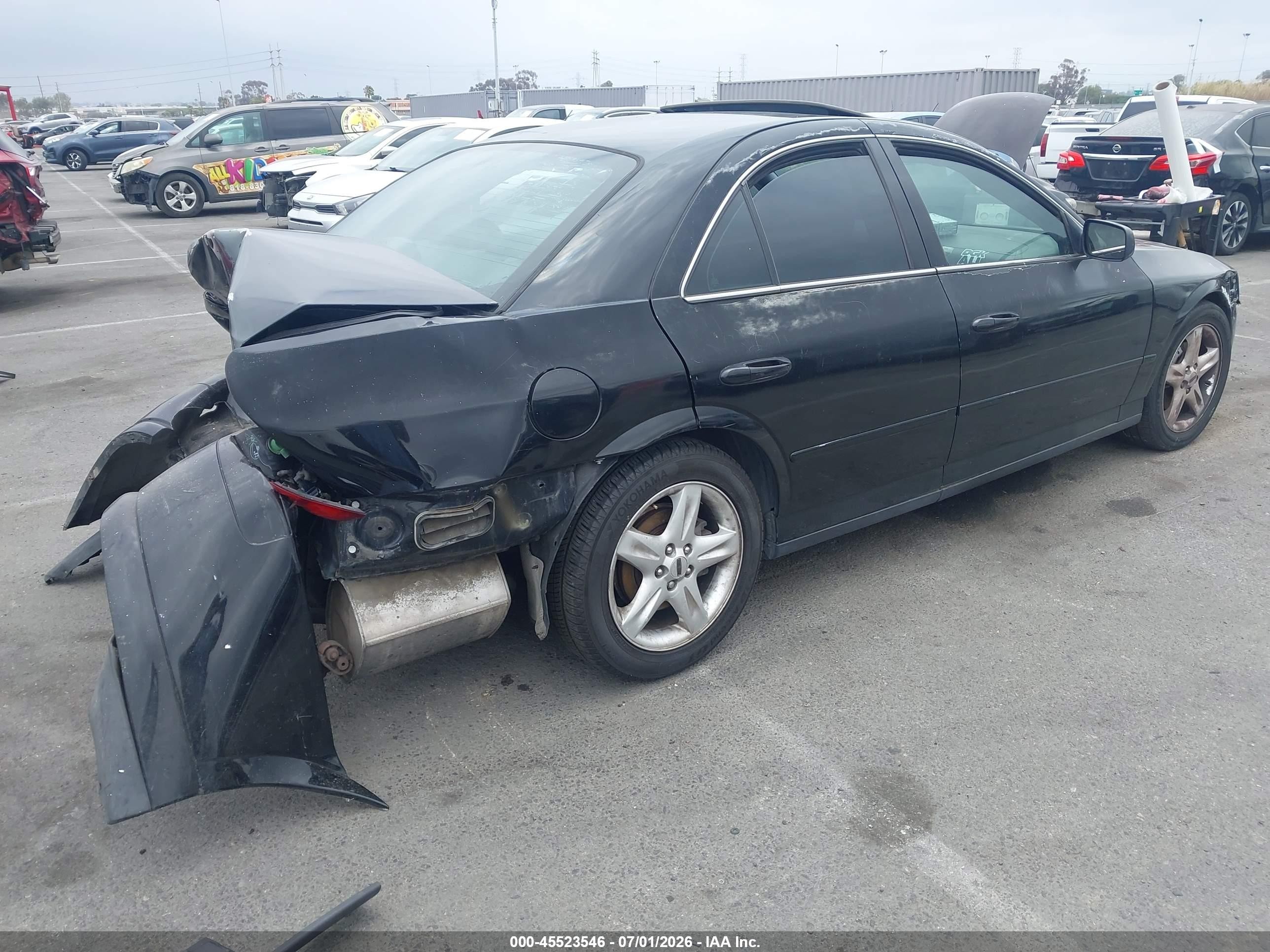2002 Lincoln Ls V6 Auto/v6 Manual Black vin: 1LNHM86S82Y675836