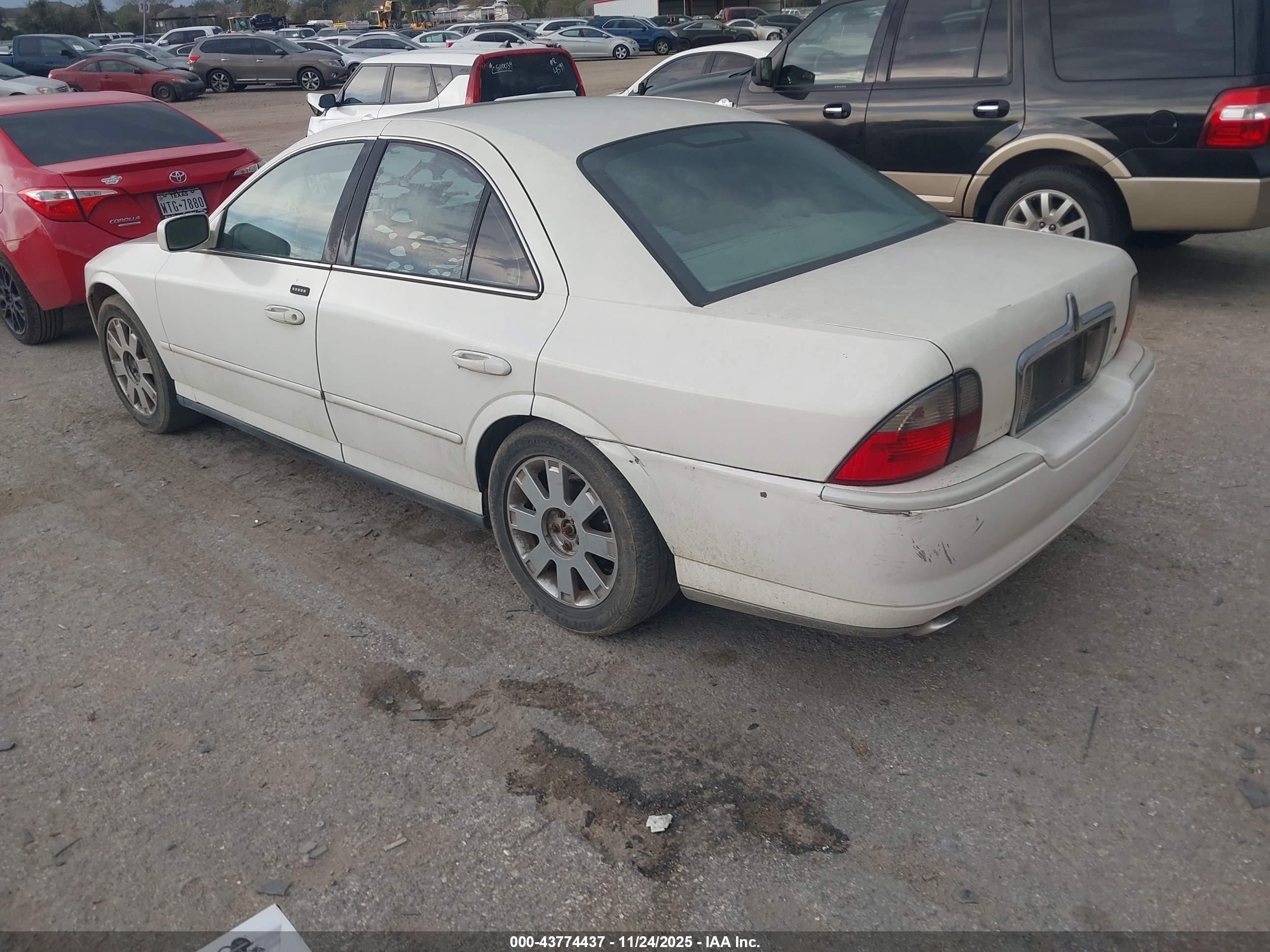 2003 Lincoln Ls V6 White vin: 1LNHM86S83Y669746