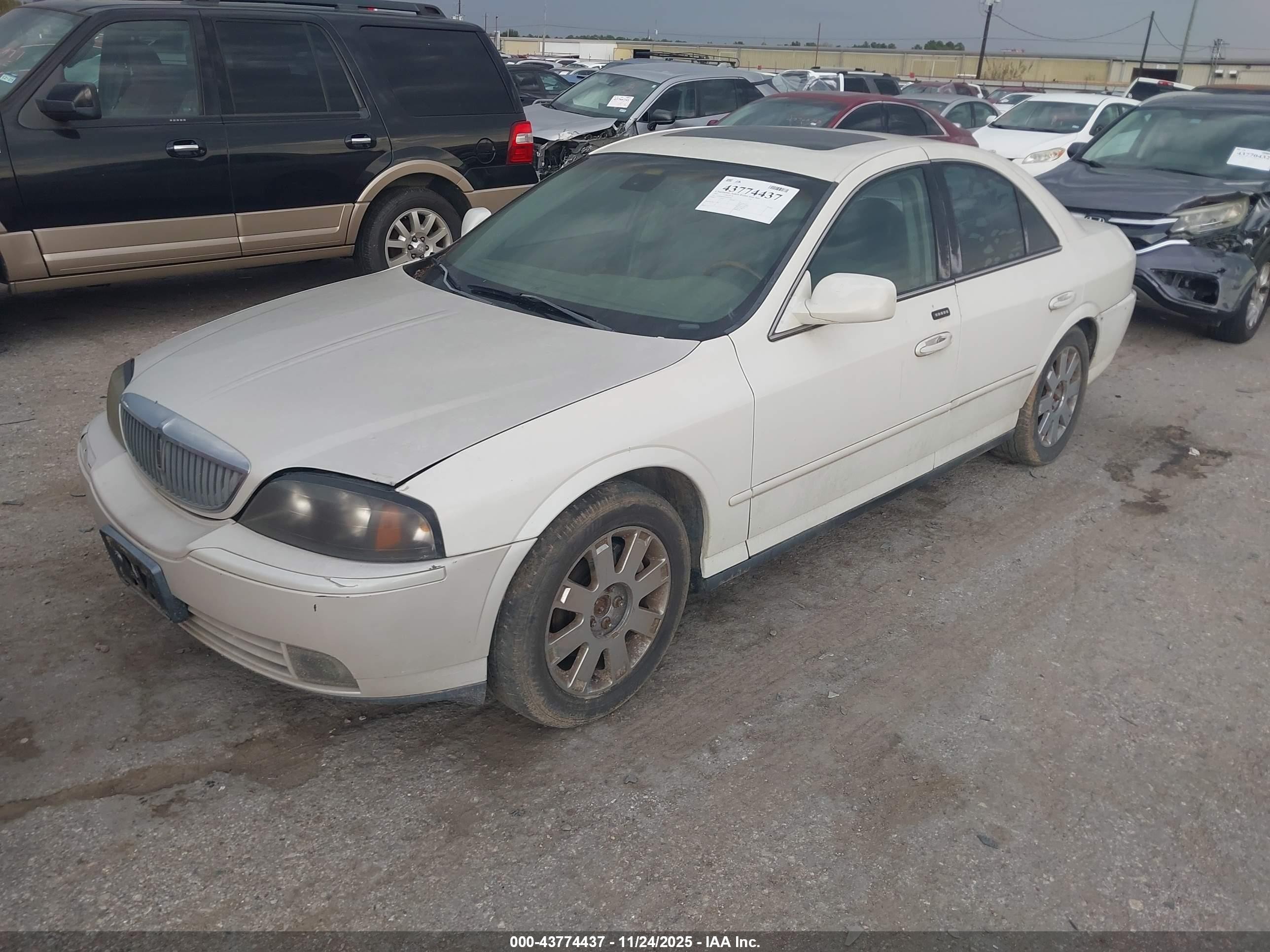 2003 Lincoln Ls V6 White vin: 1LNHM86S83Y669746