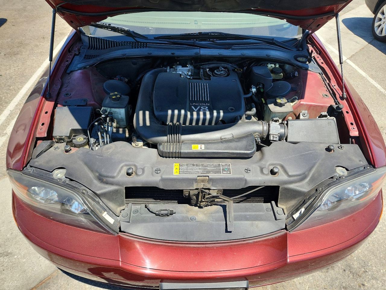 2001 Lincoln Ls Burgundy vin: 1LNHM87A01Y605364