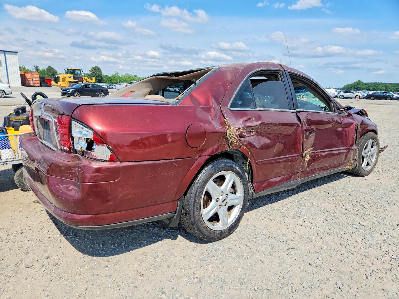 2002 Lincoln Ls Burgundy vin: 1LNHM87A02Y638916