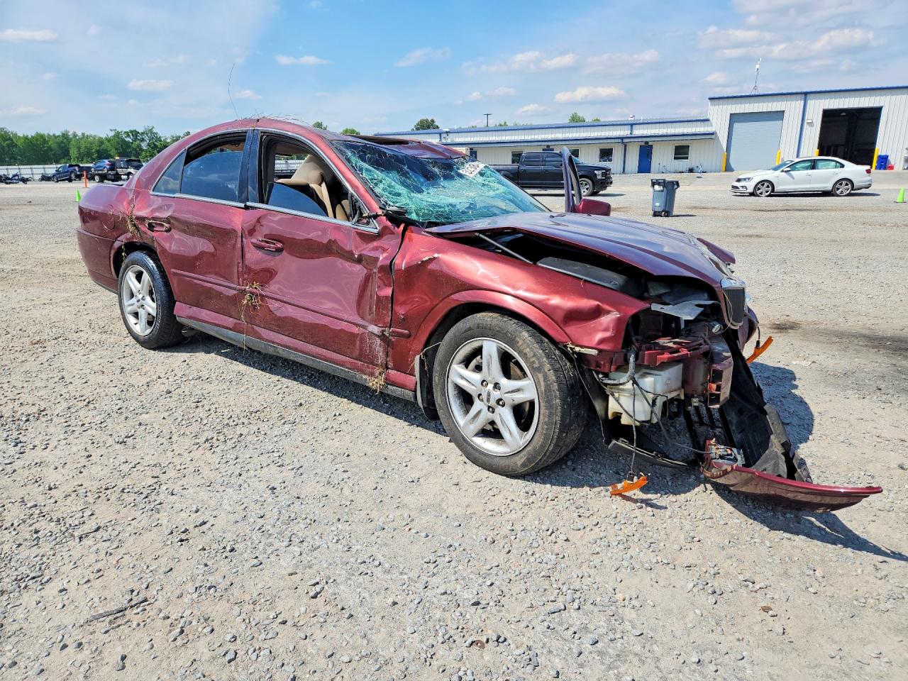 2002 Lincoln Ls Burgundy vin: 1LNHM87A02Y638916