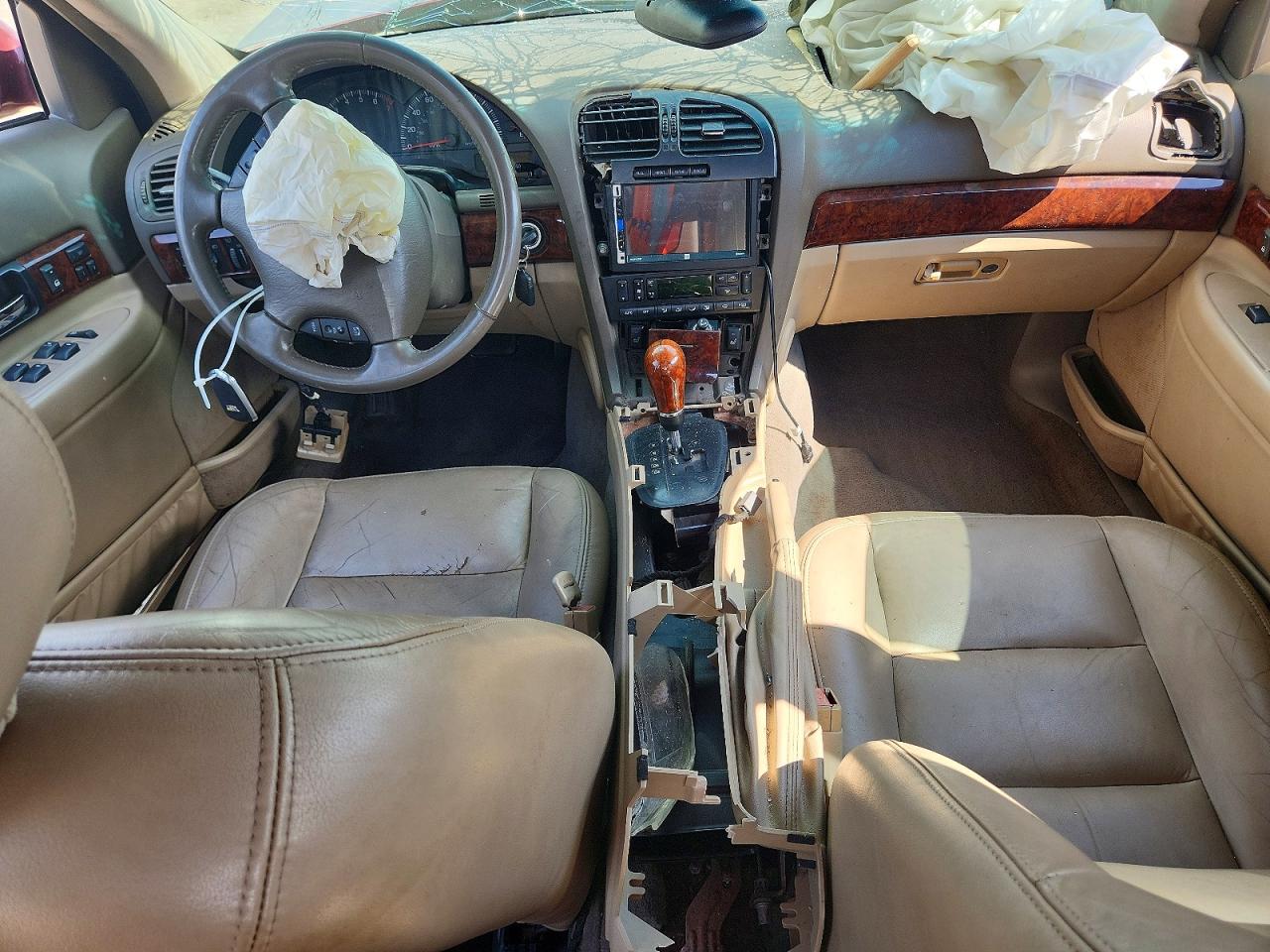 2002 Lincoln Ls Burgundy vin: 1LNHM87A02Y638916