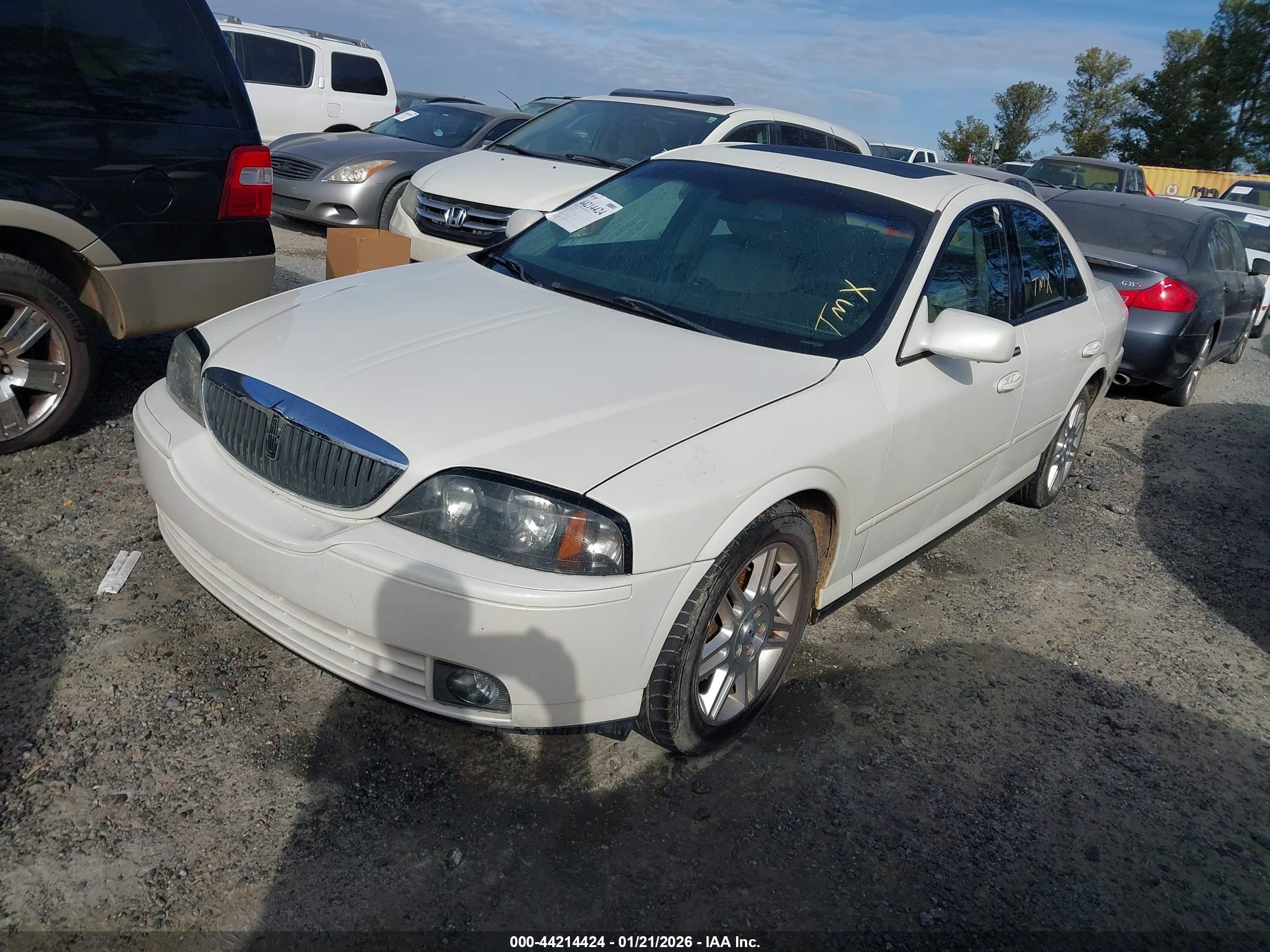 2003 Lincoln Ls V8 White vin: 1LNHM87A03Y680648