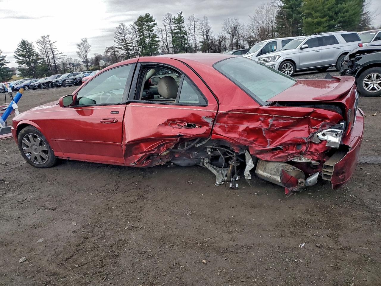 2003 Lincoln Ls Red vin: 1LNHM87A03Y701790