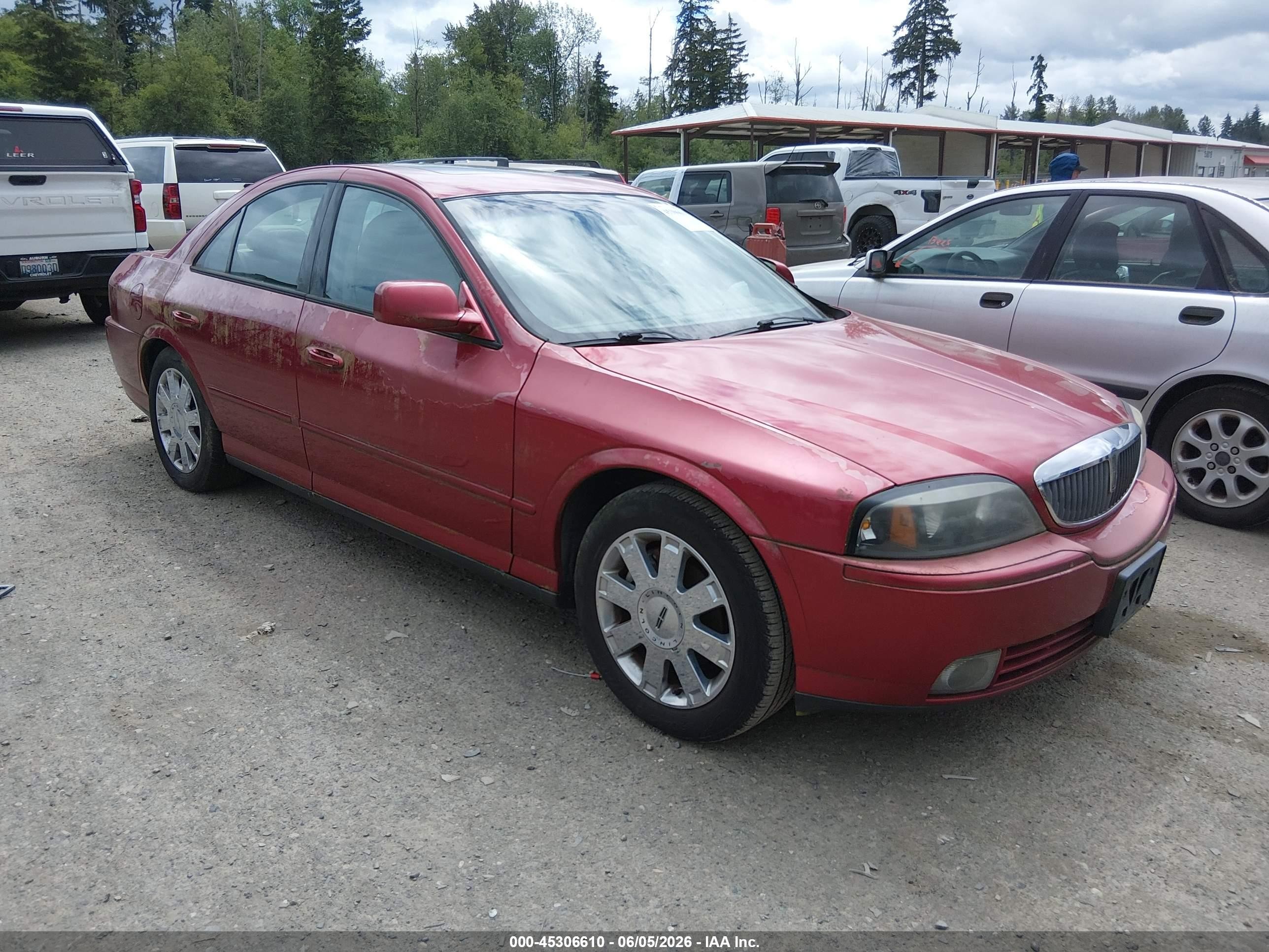2005 Lincoln Ls V8 Burgundy vin: 1LNHM87A05Y612708