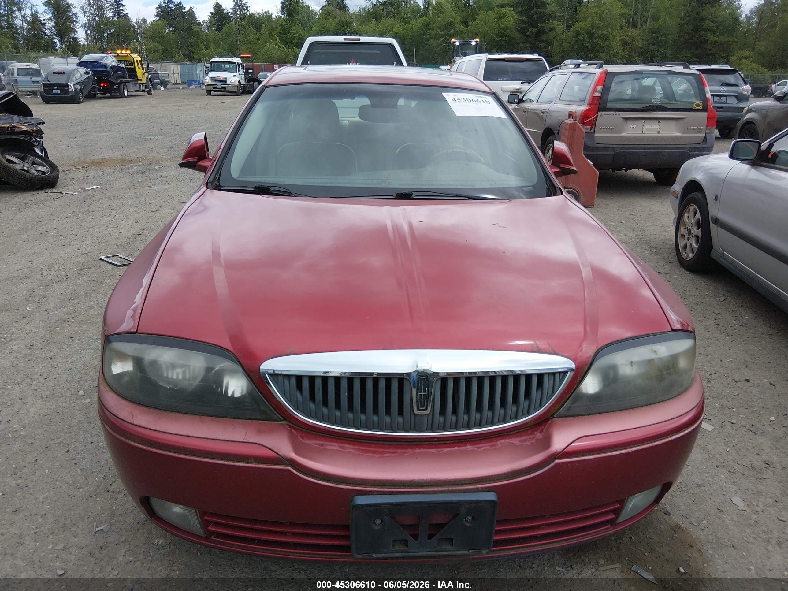 2005 Lincoln Ls V8 Burgundy vin: 1LNHM87A05Y612708