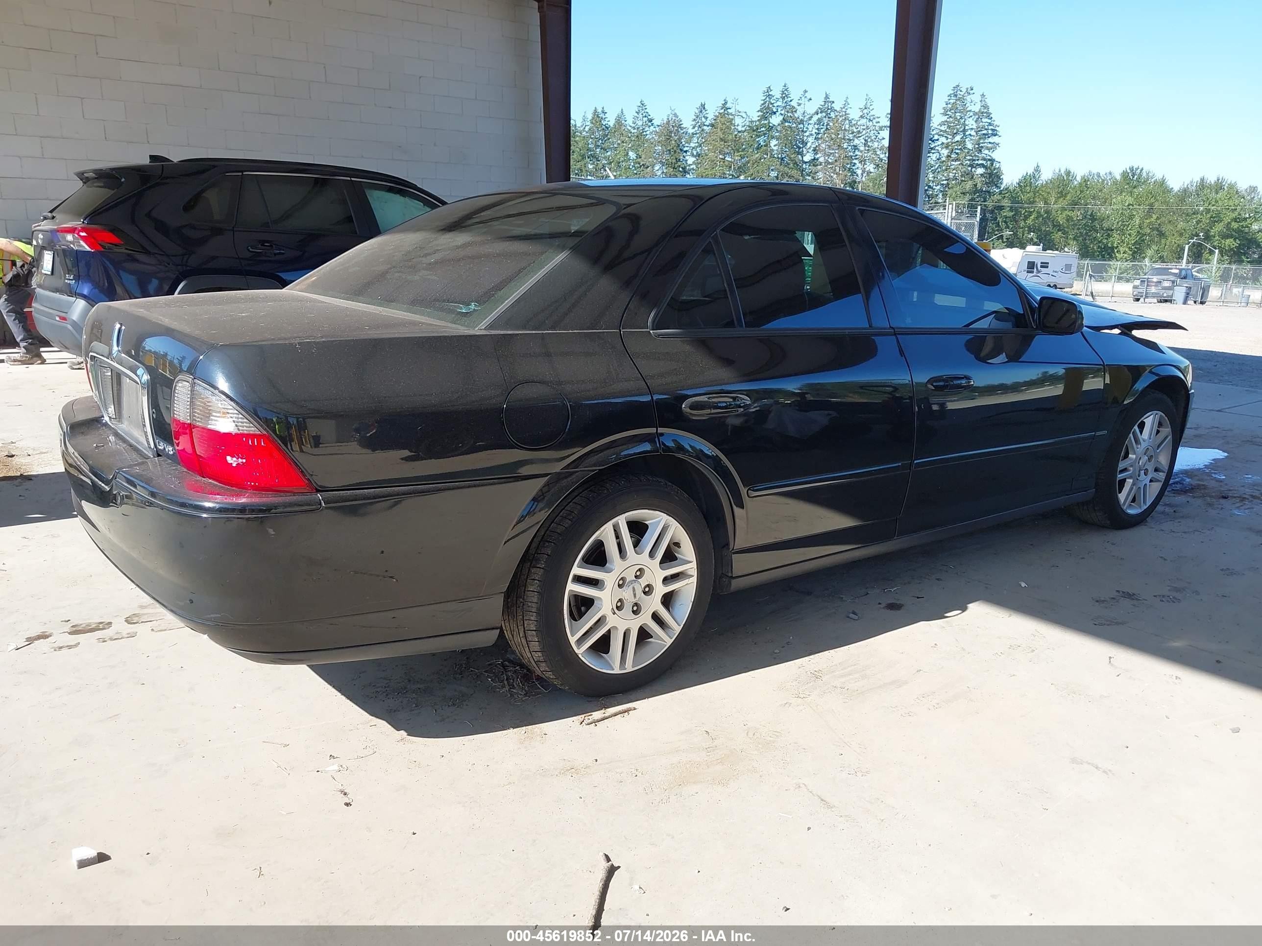 2003 Lincoln Ls V8 Black vin: 1LNHM87A23Y664919