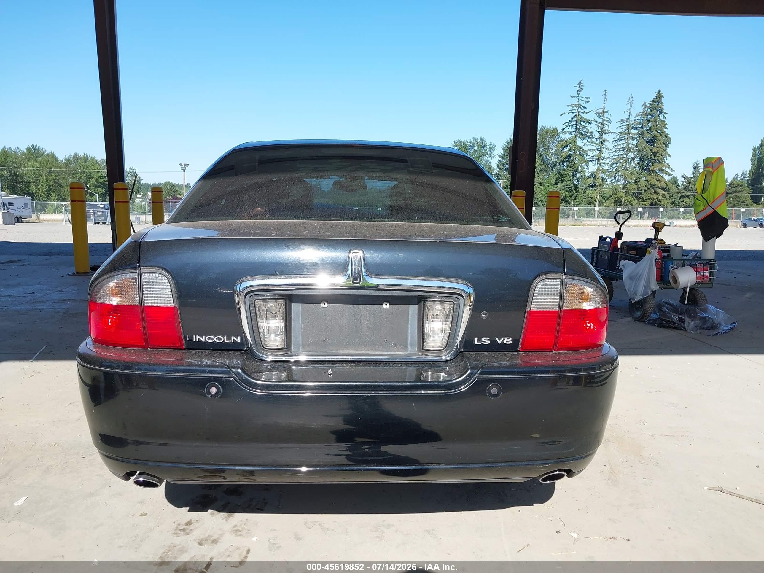 2003 Lincoln Ls V8 Black vin: 1LNHM87A23Y664919