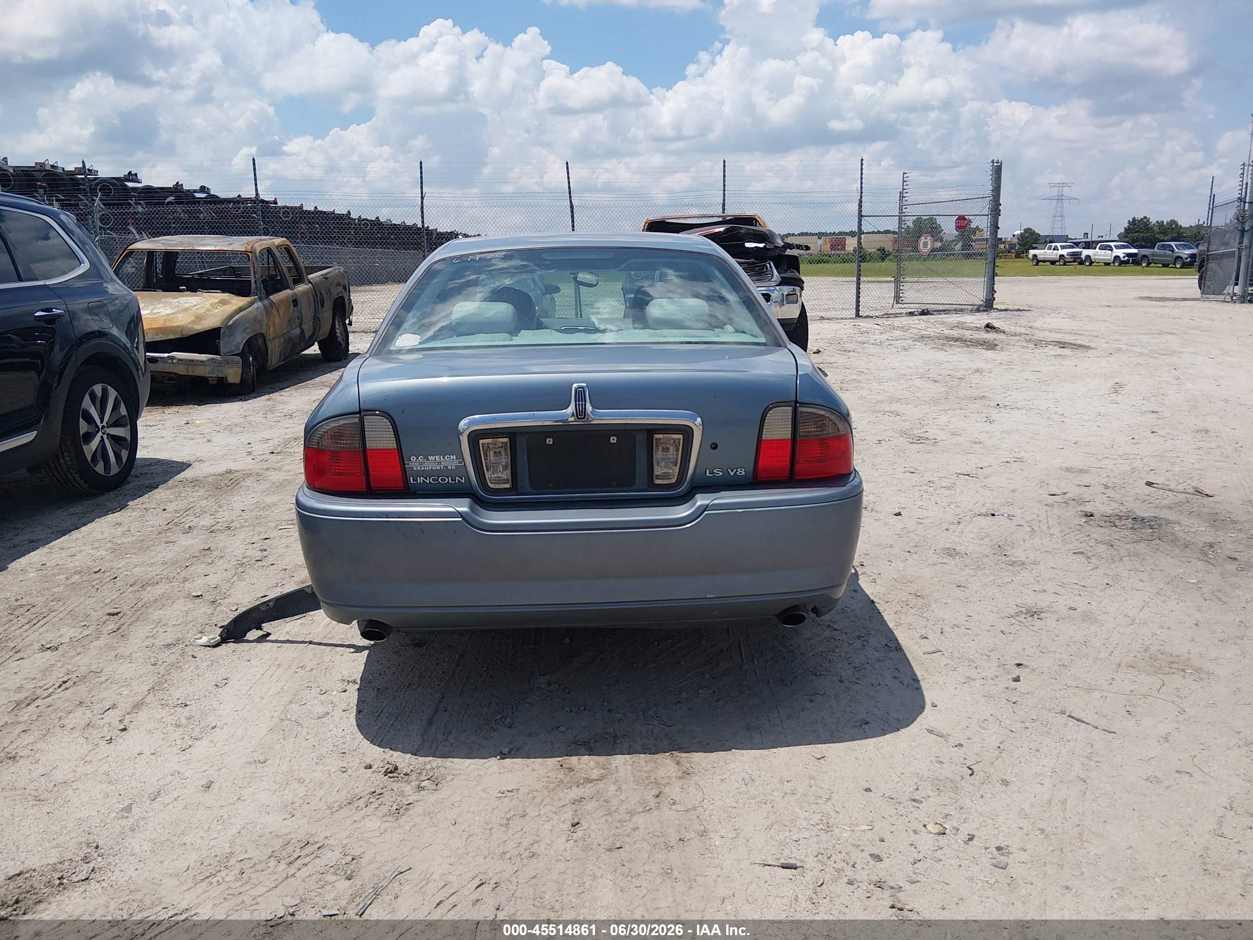 2004 Lincoln Ls V8 Blue vin: 1LNHM87A24Y675582