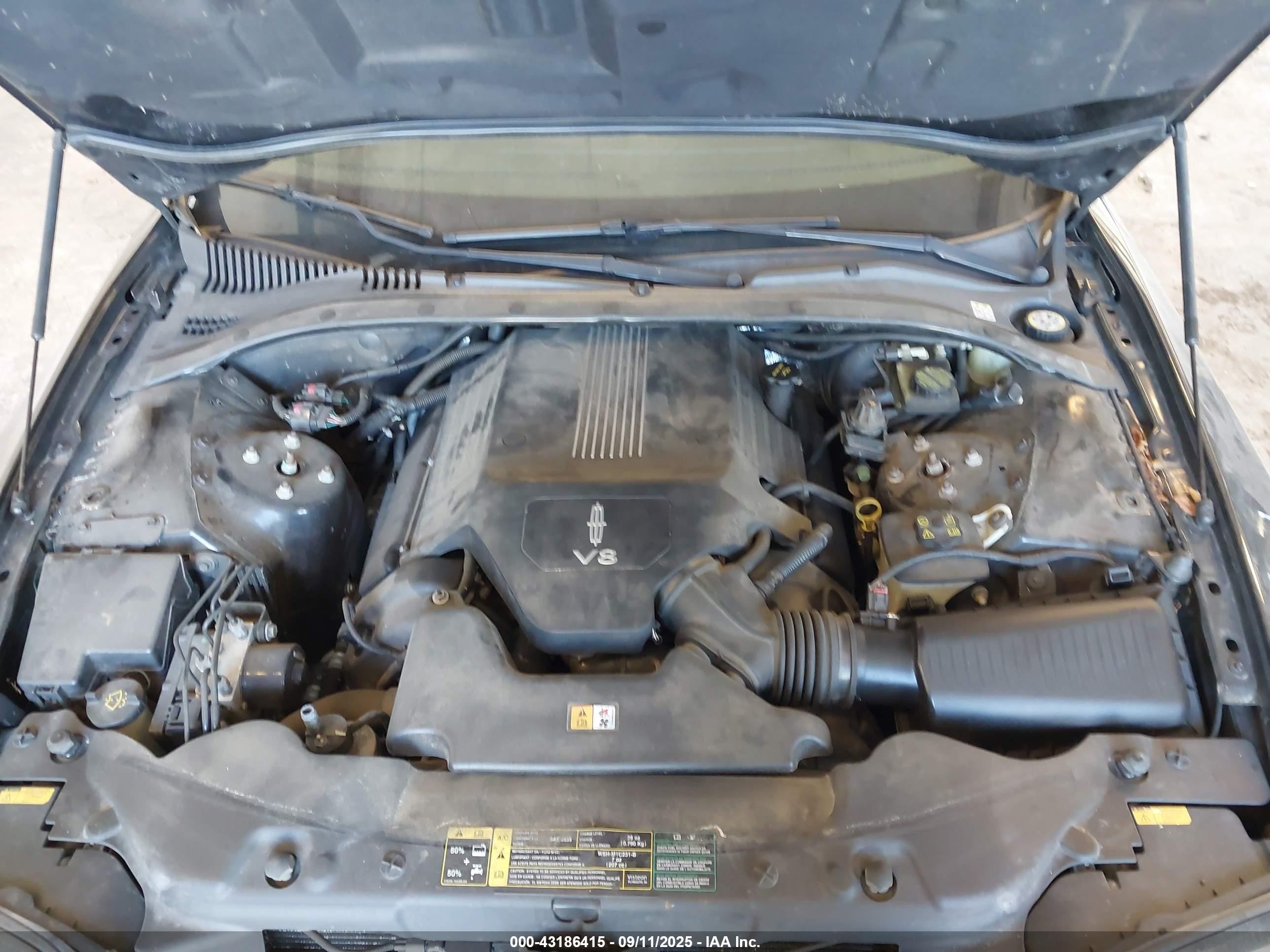 2003 Lincoln Ls V8 Black vin: 1LNHM87A33Y680417