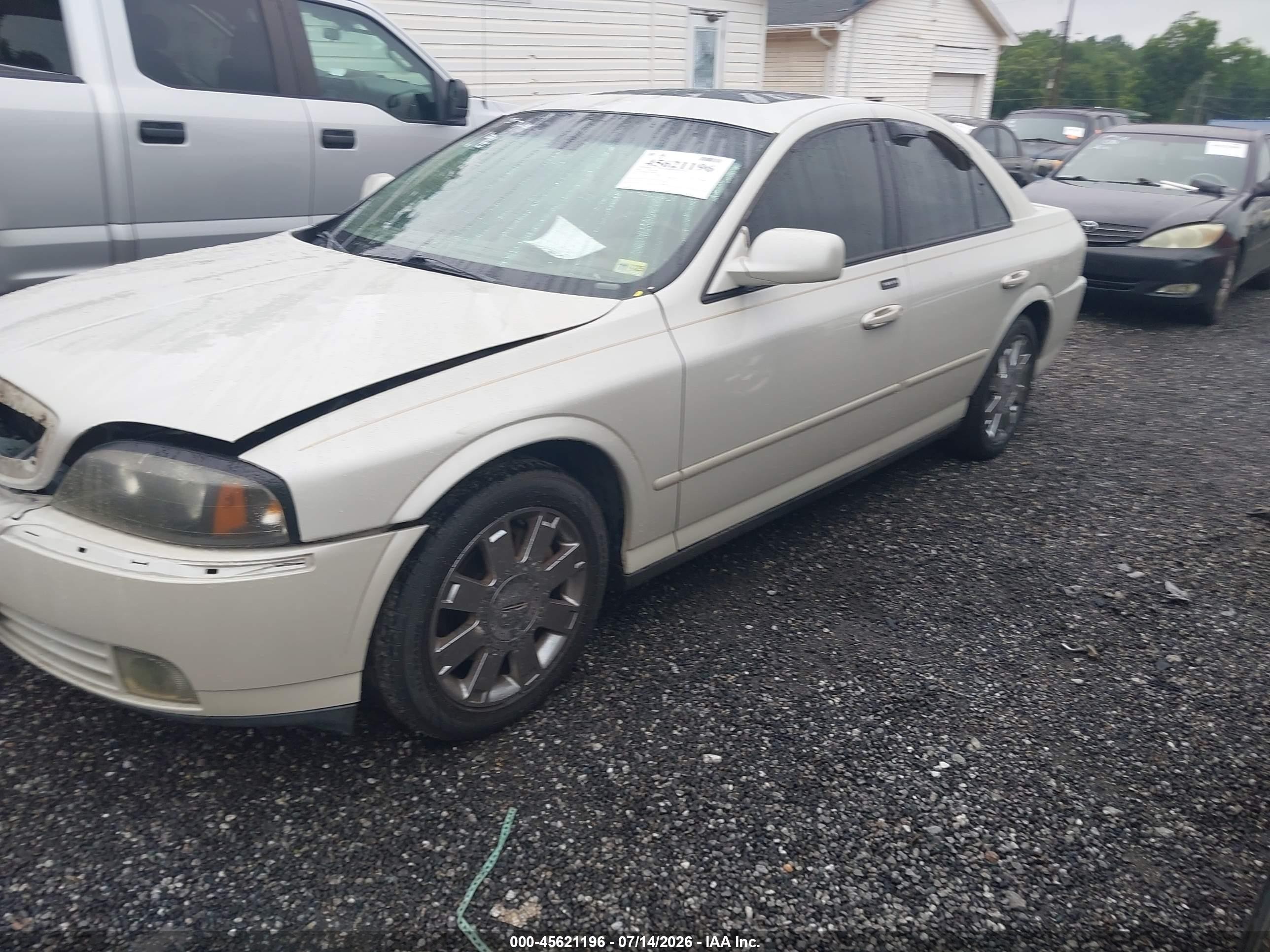 2005 Lincoln Ls V8 White vin: 1LNHM87A35Y604974