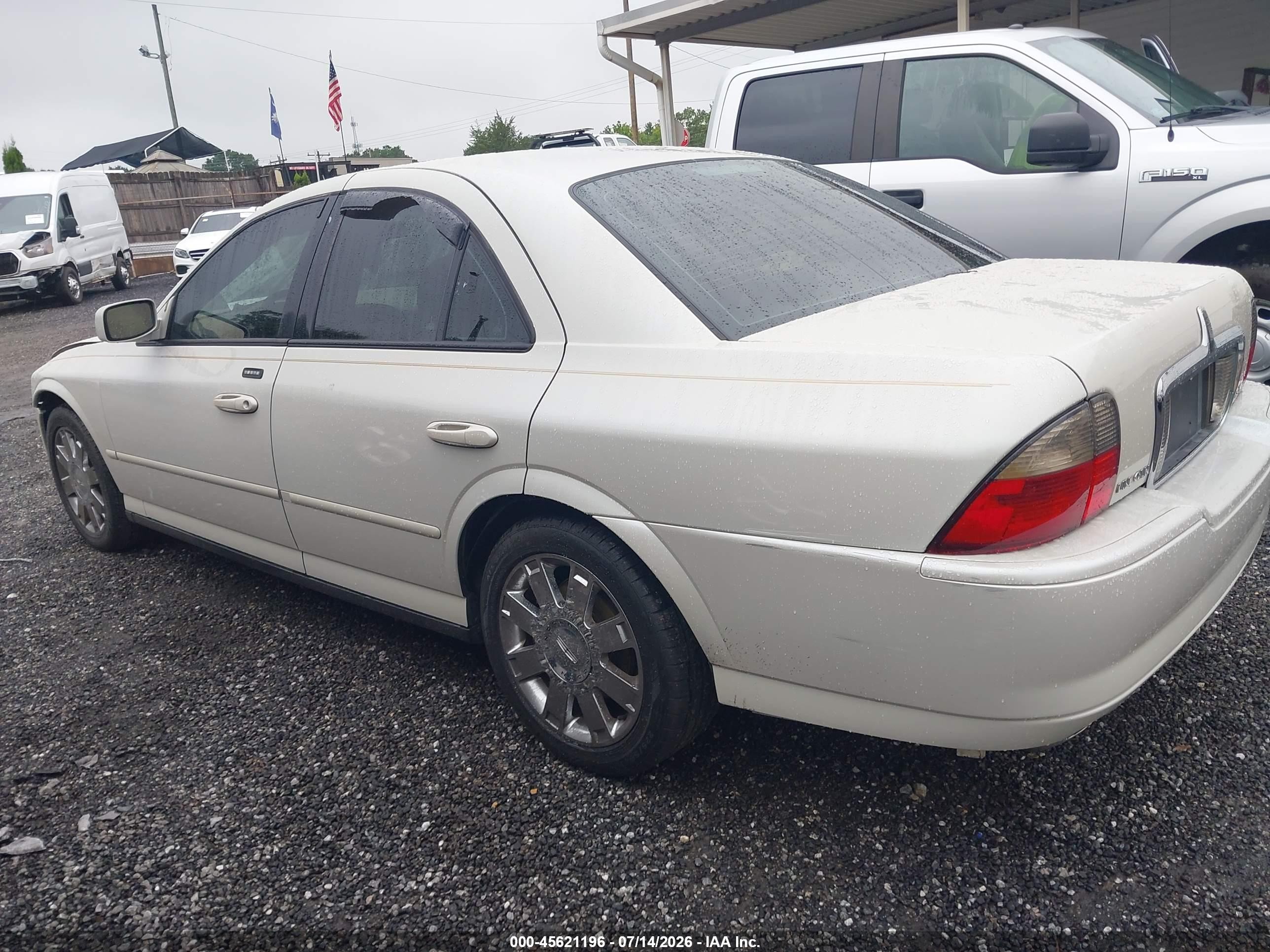 2005 Lincoln Ls V8 White vin: 1LNHM87A35Y604974
