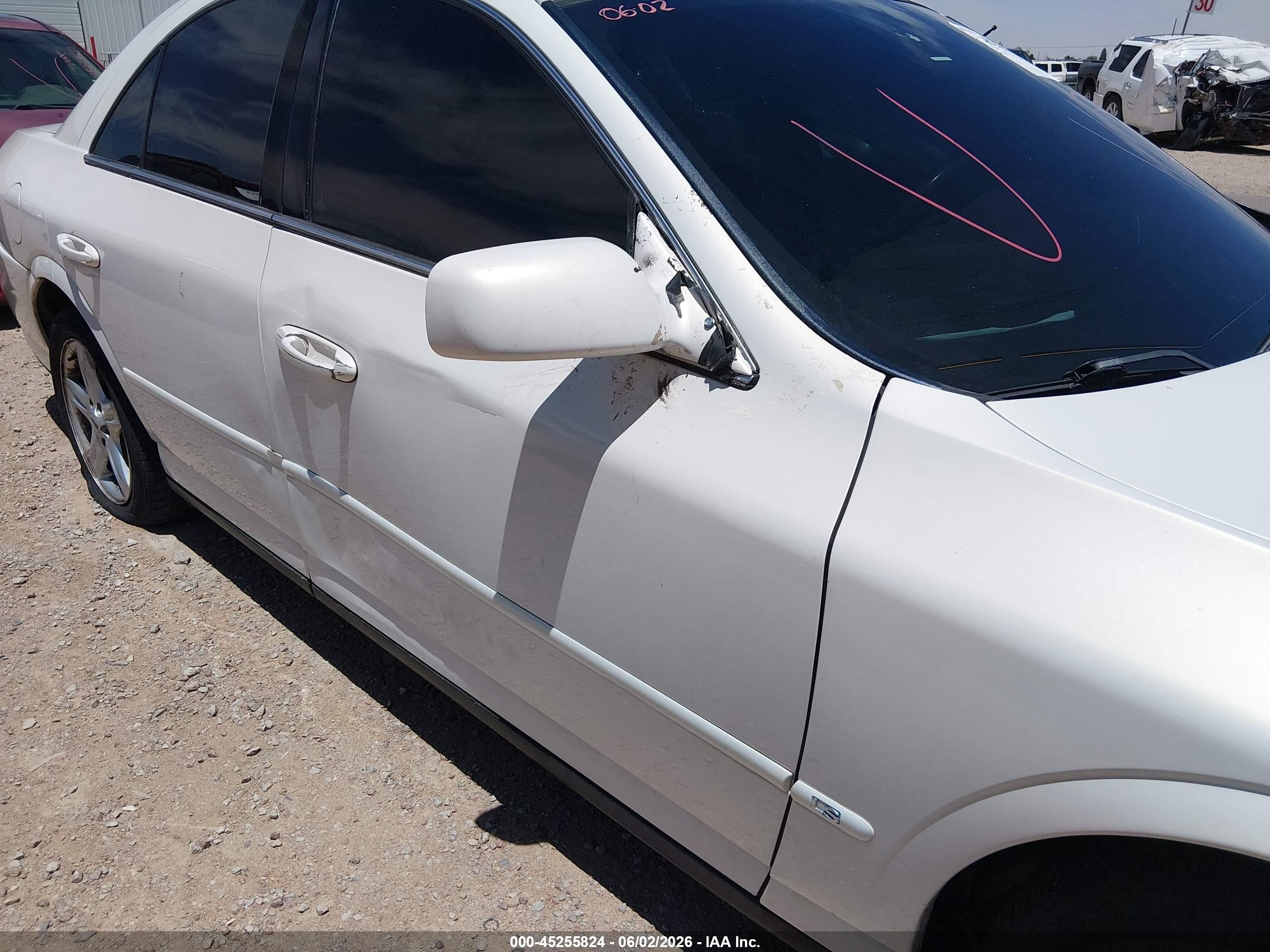 2001 Lincoln Ls V8 Auto White vin: 1LNHM87A41Y605030
