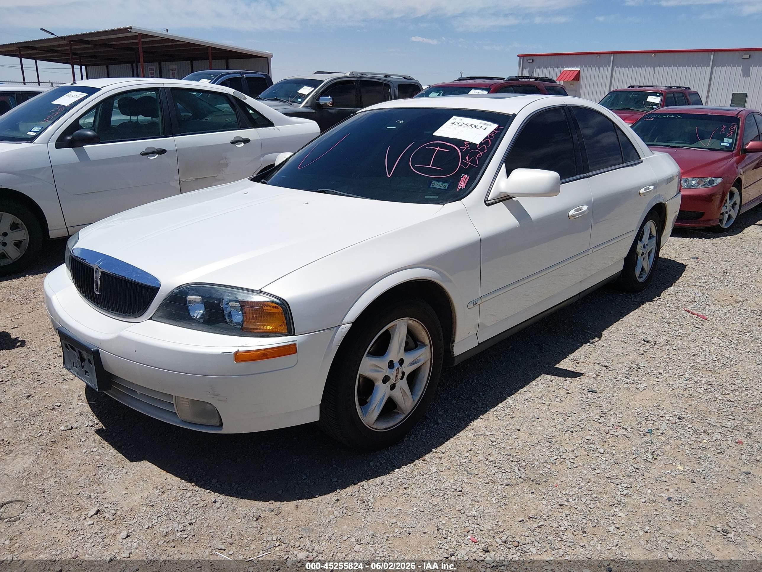 2001 Lincoln Ls V8 Auto White vin: 1LNHM87A41Y605030