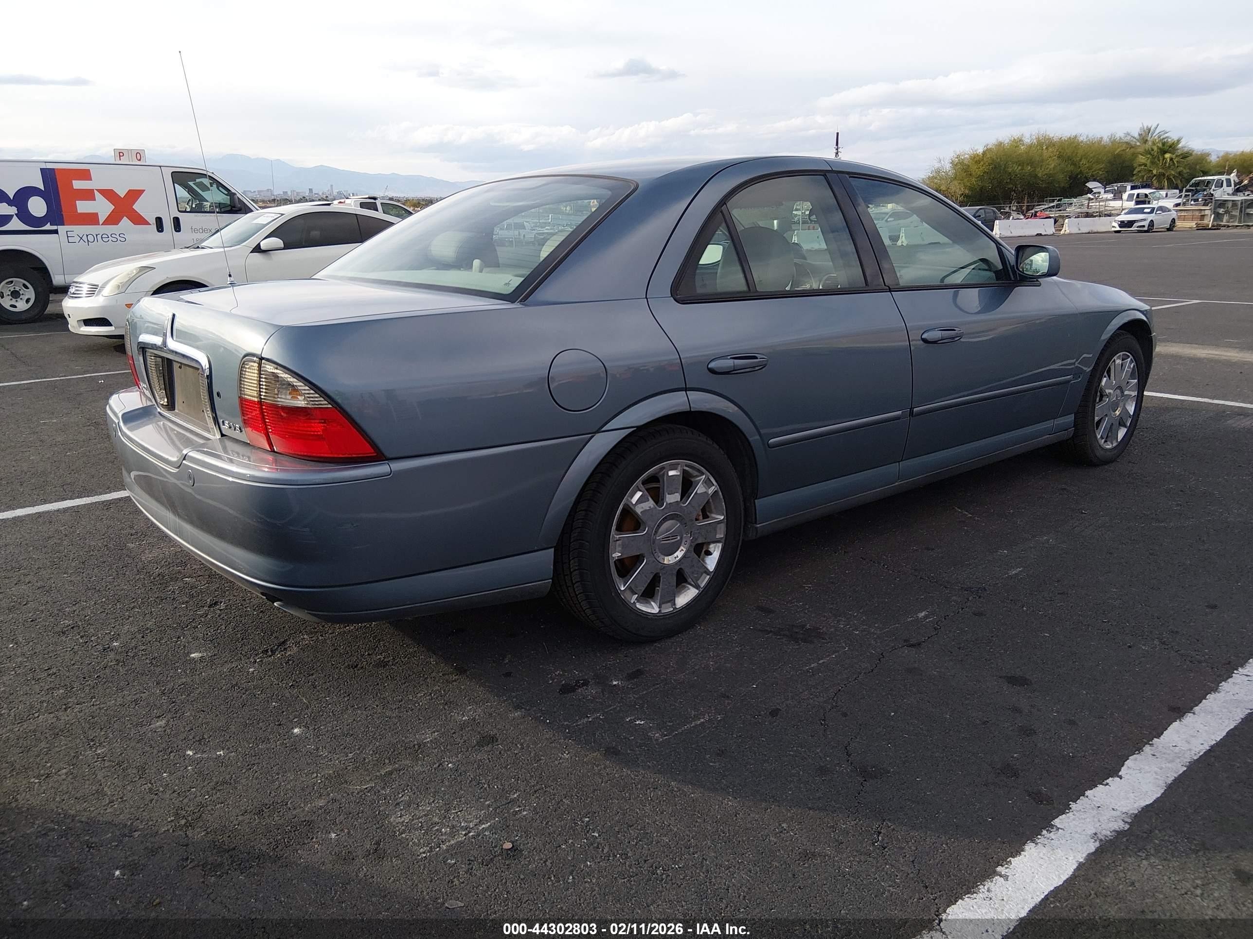 2003 Lincoln Ls V8 Light Blue vin: 1LNHM87A53Y657544