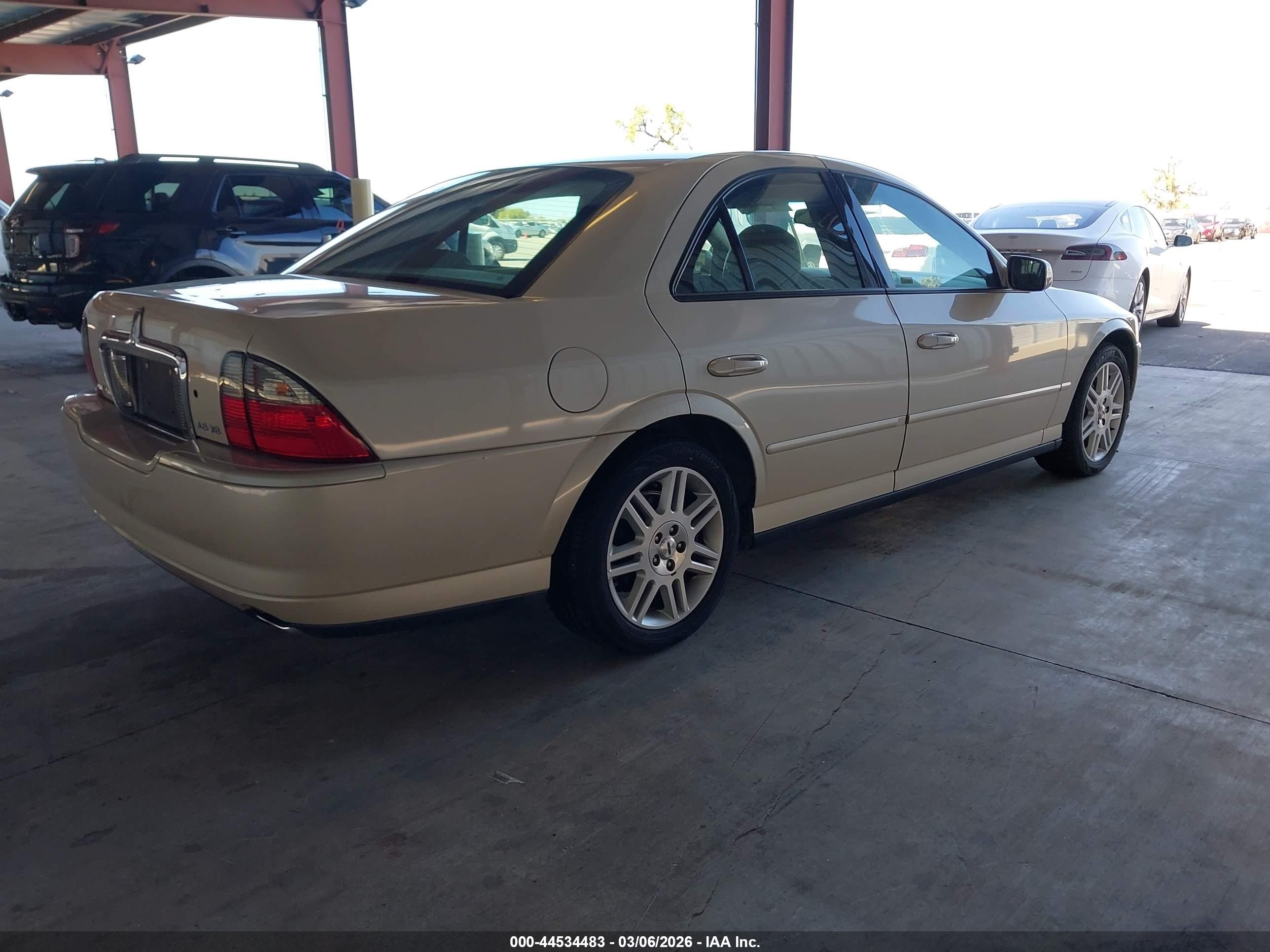 2003 Lincoln Ls V8 Cream vin: 1LNHM87A53Y691001