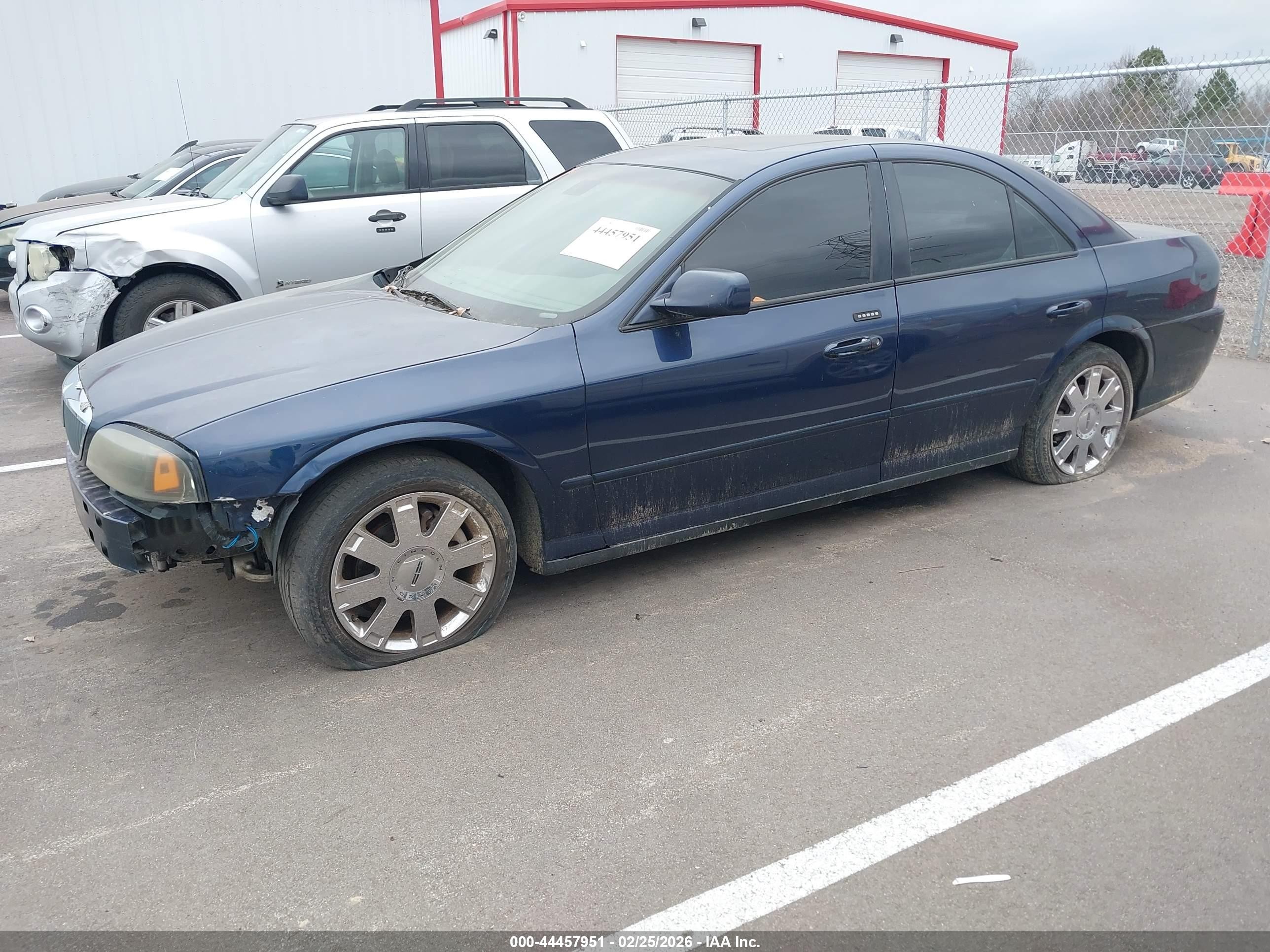 2003 Lincoln Ls V8 Blue vin: 1LNHM87A63Y668410