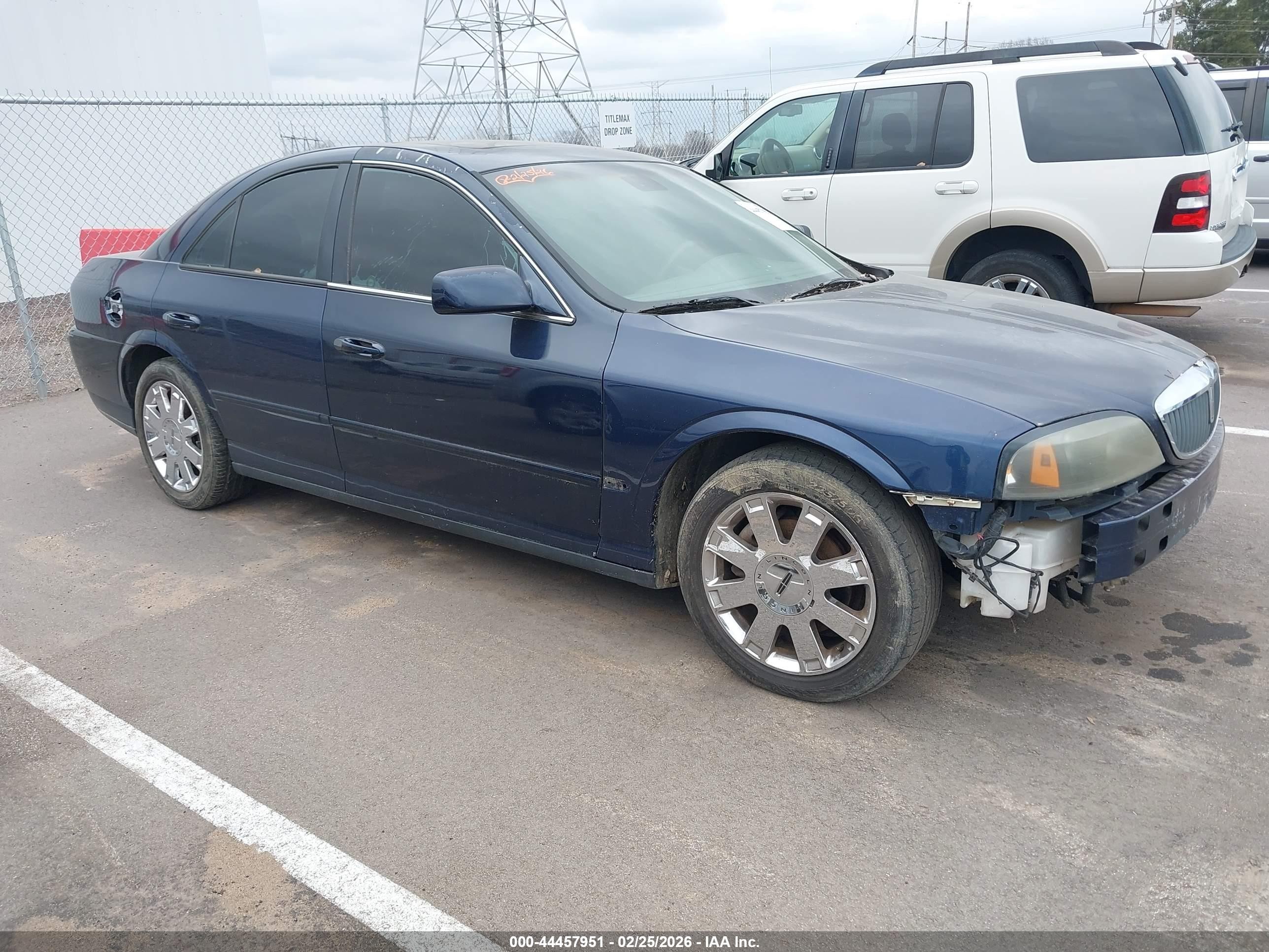 2003 Lincoln Ls V8 Синий vin: 1LNHM87A63Y668410