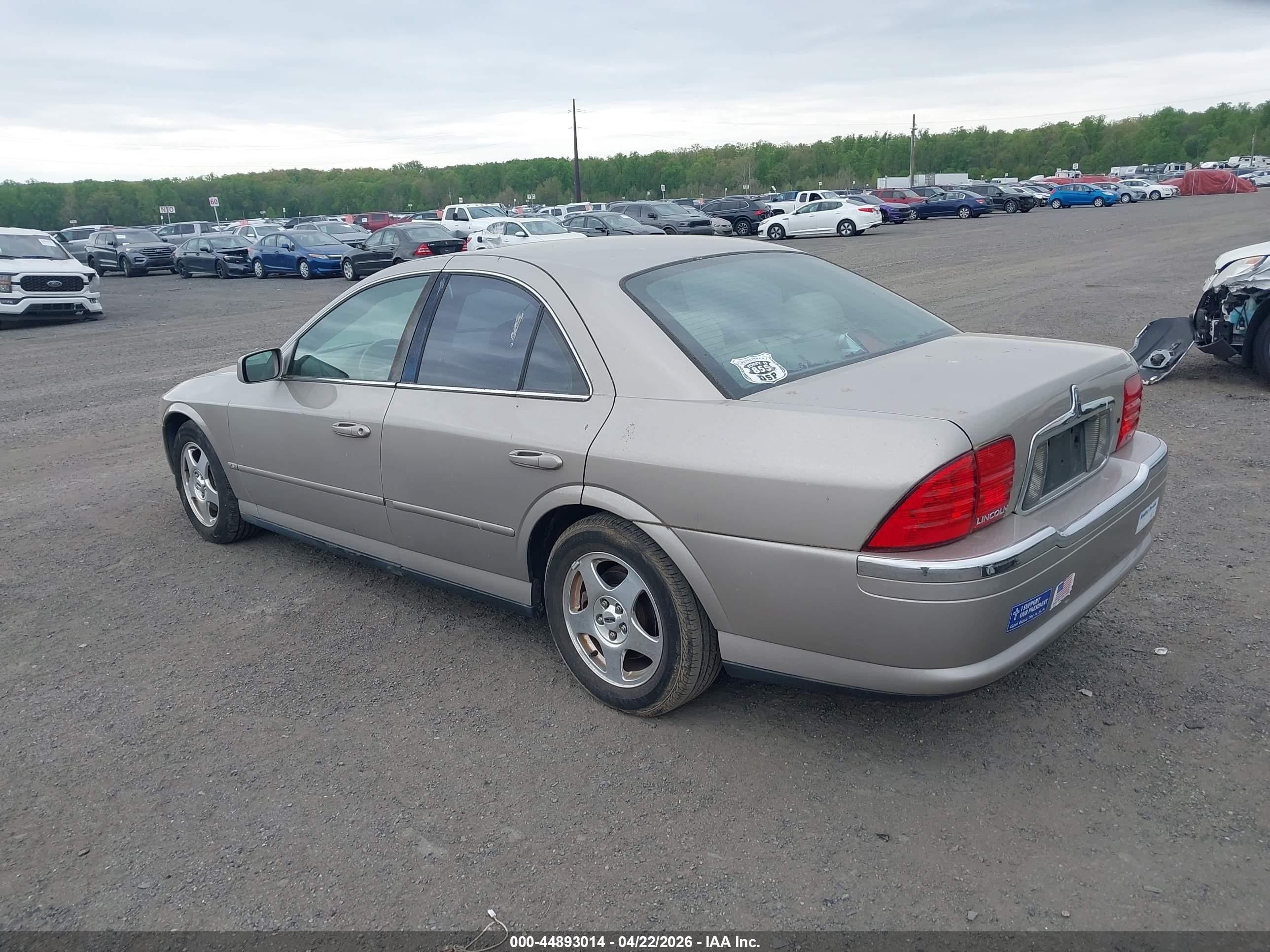 2000 Lincoln Ls V8 Auto Gold vin: 1LNHM87A6YY757787