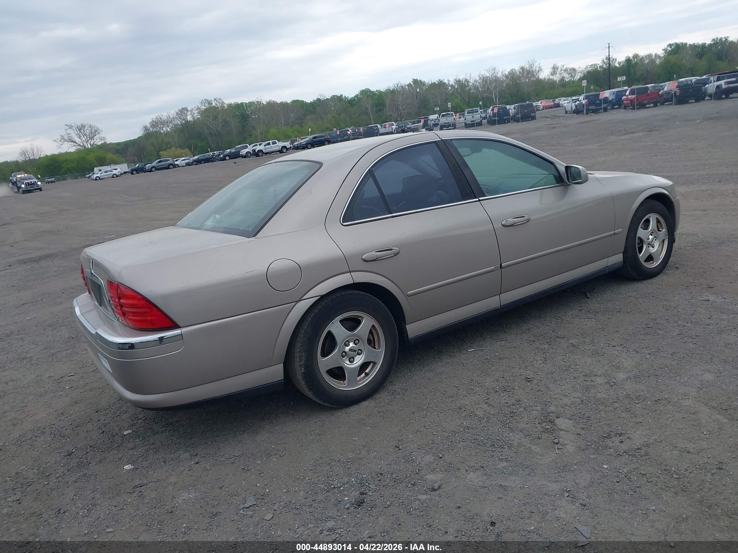 2000 Lincoln Ls V8 Auto Gold vin: 1LNHM87A6YY757787