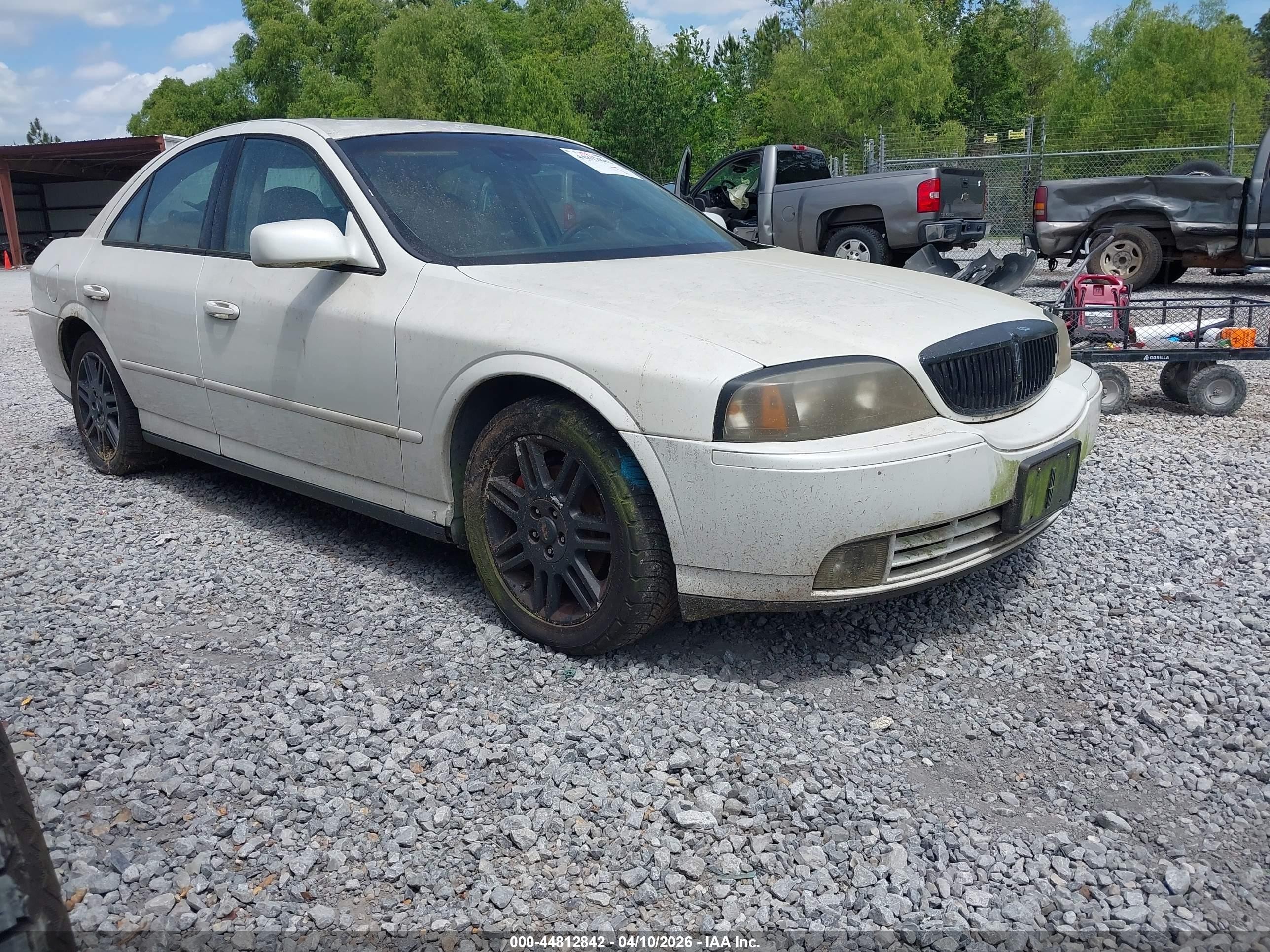 2003 Lincoln Ls V8 White vin: 1LNHM87A73Y701883