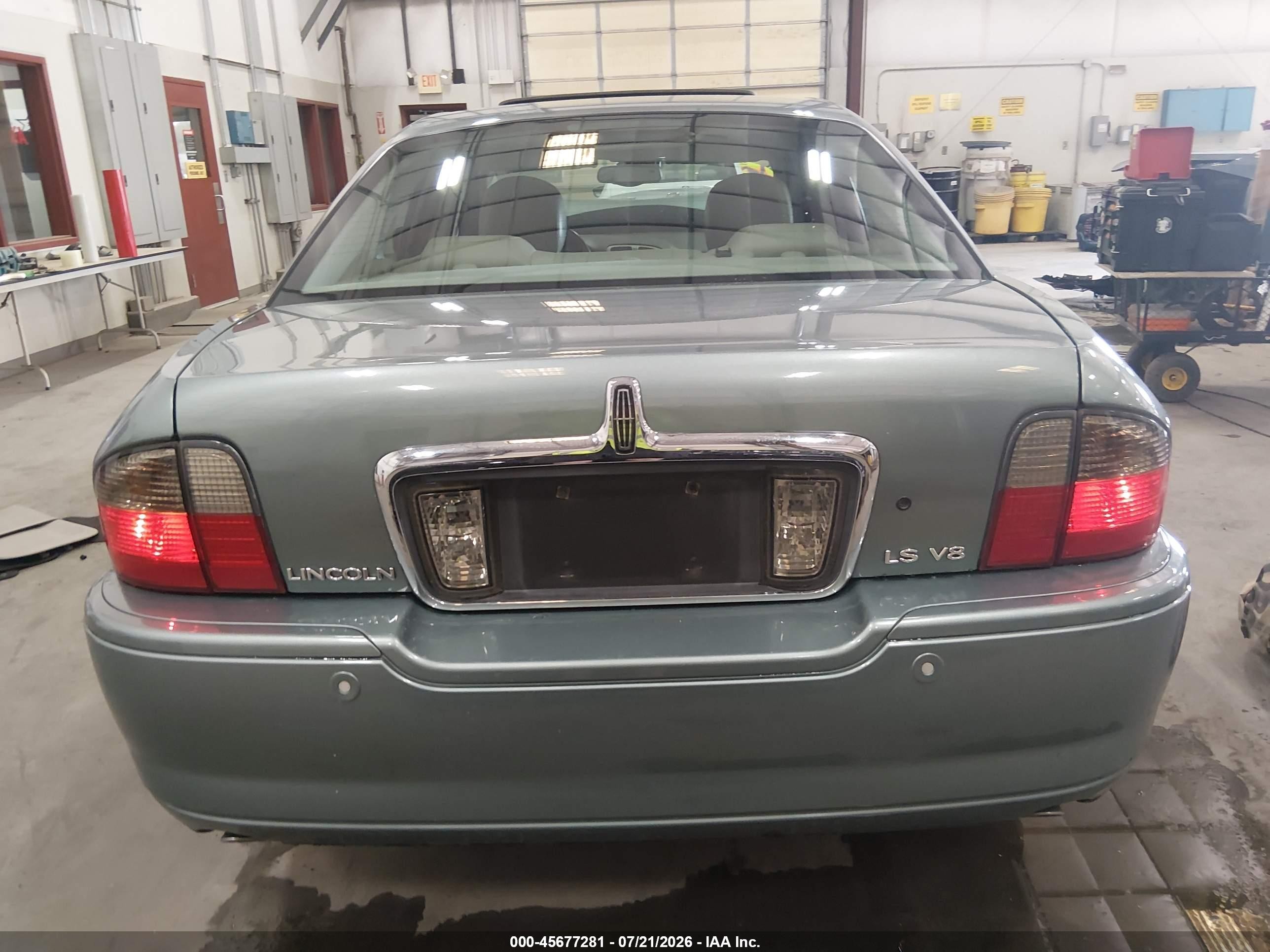 2003 Lincoln Ls V8 Green vin: 1LNHM87AX3Y685839