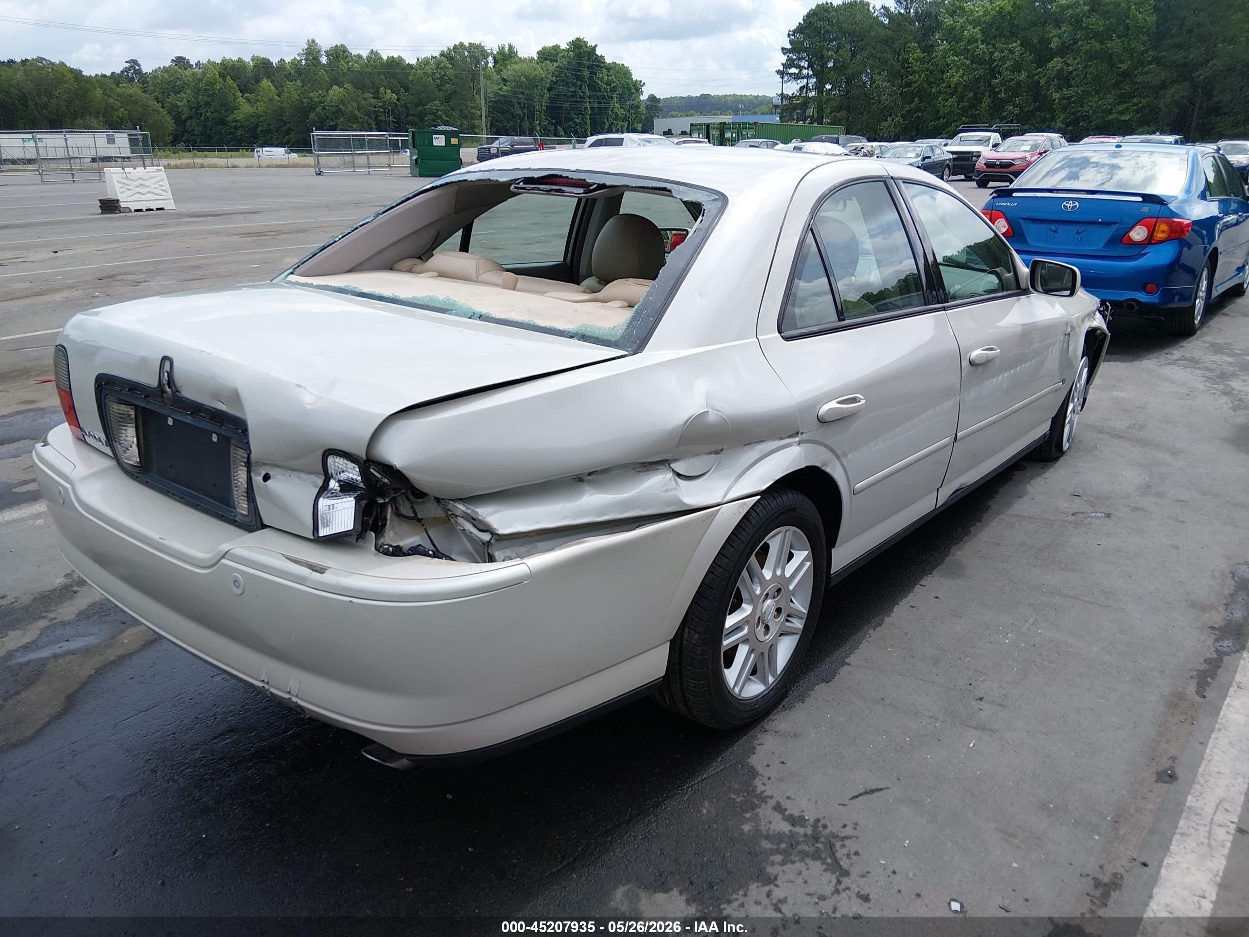2005 Lincoln Ls V8 White vin: 1LNHM87AX5Y668025