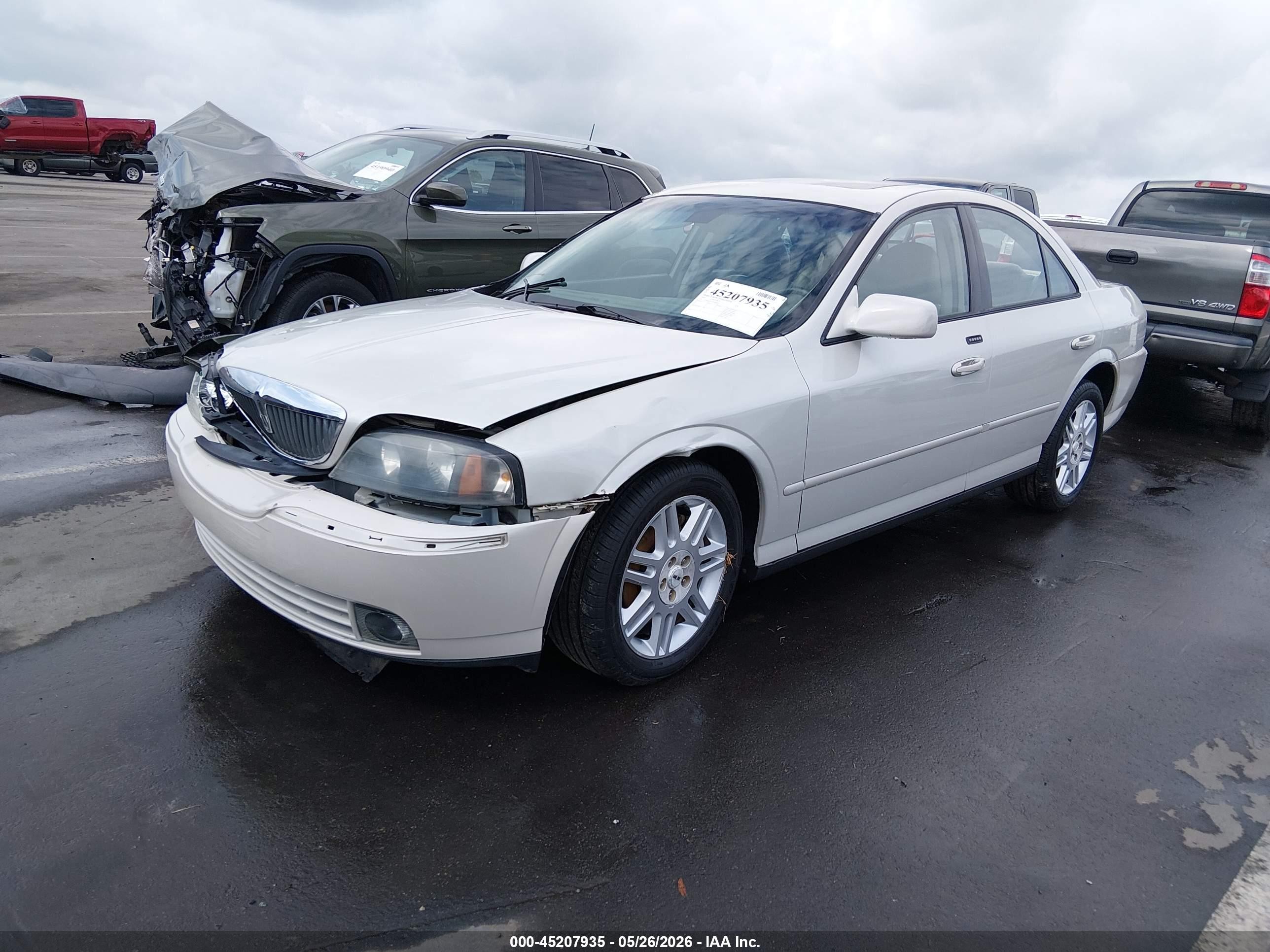 2005 Lincoln Ls V8 White vin: 1LNHM87AX5Y668025