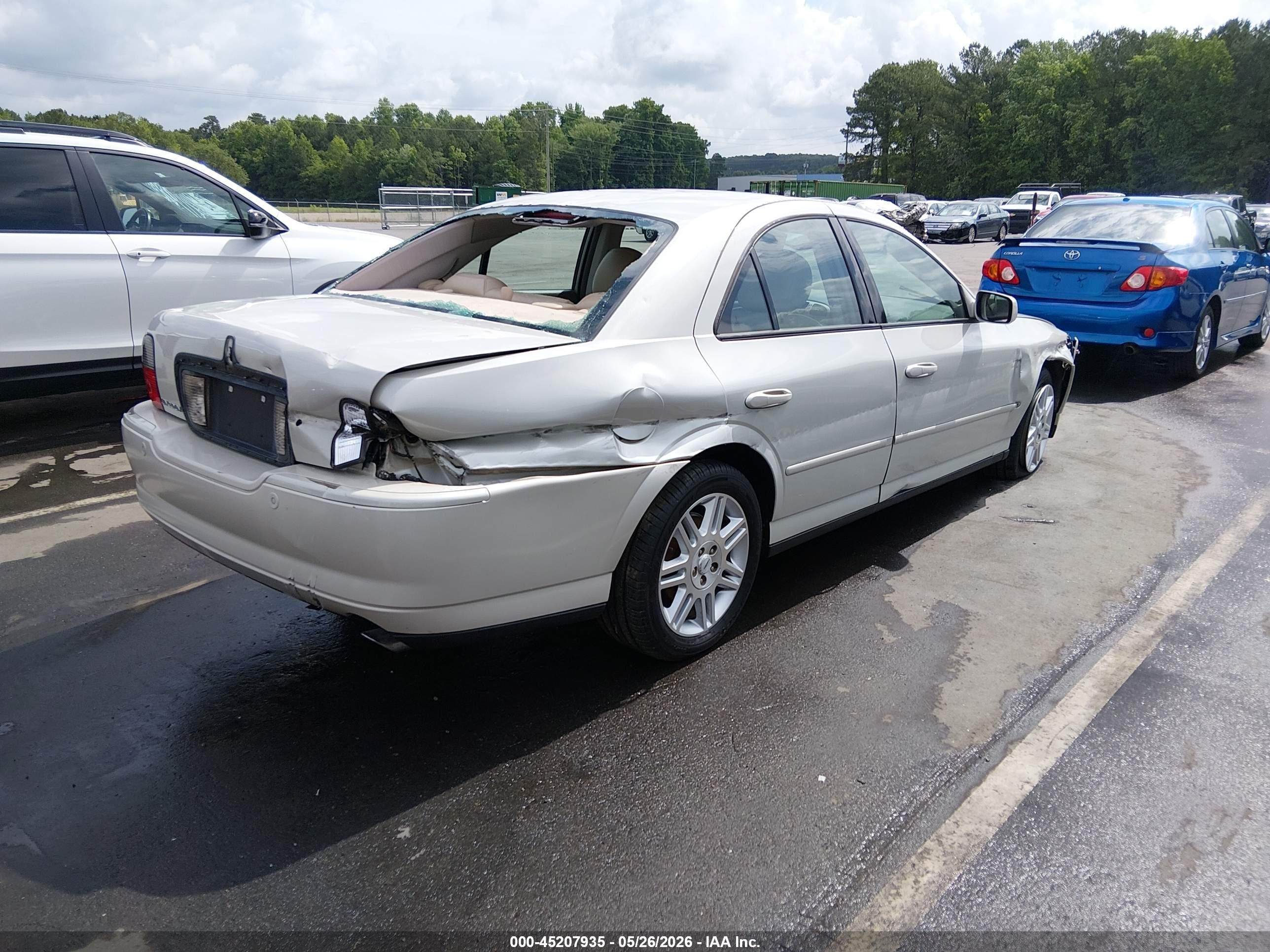 2005 Lincoln Ls V8 White vin: 1LNHM87AX5Y668025