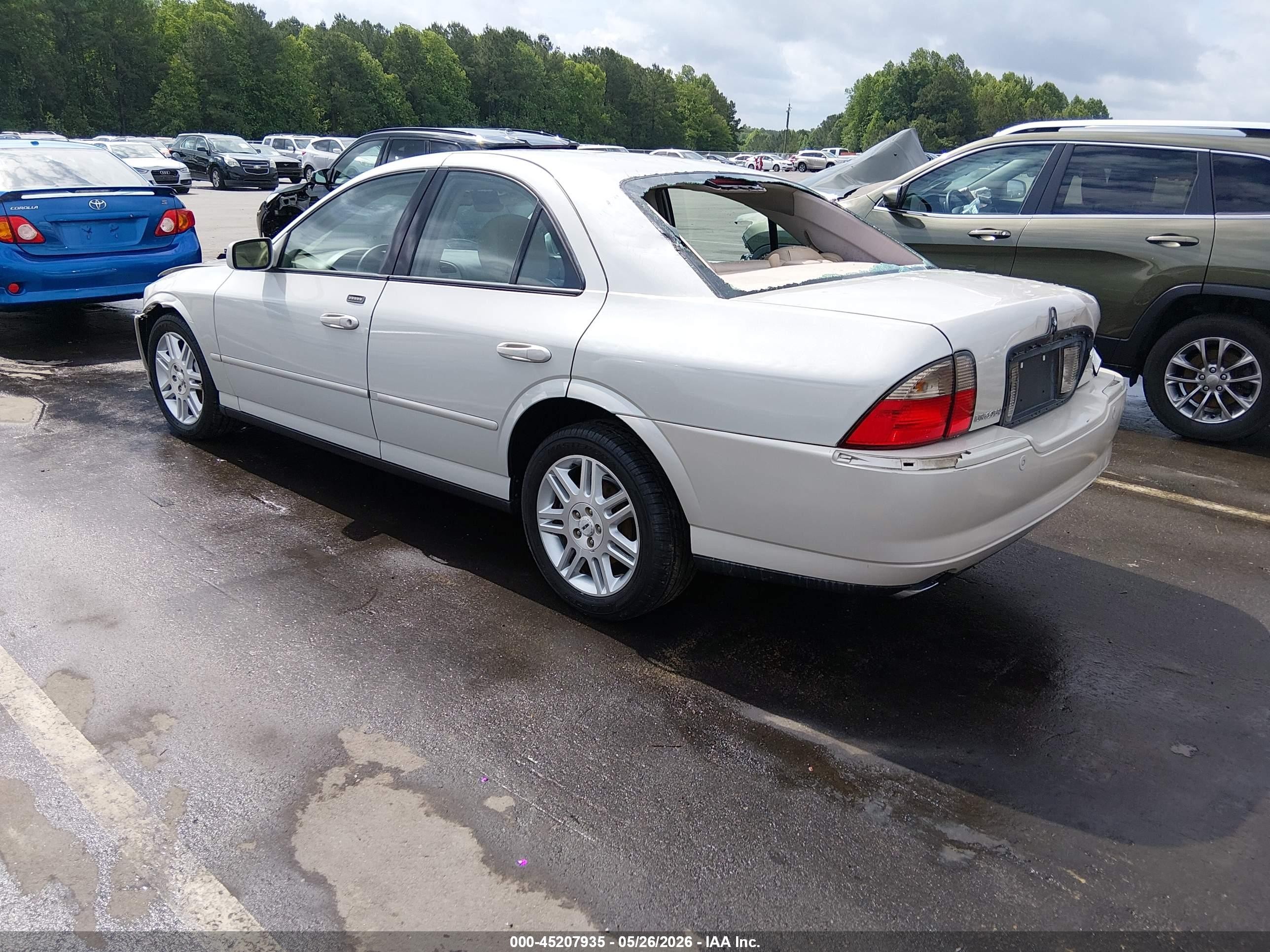 2005 Lincoln Ls V8 White vin: 1LNHM87AX5Y668025