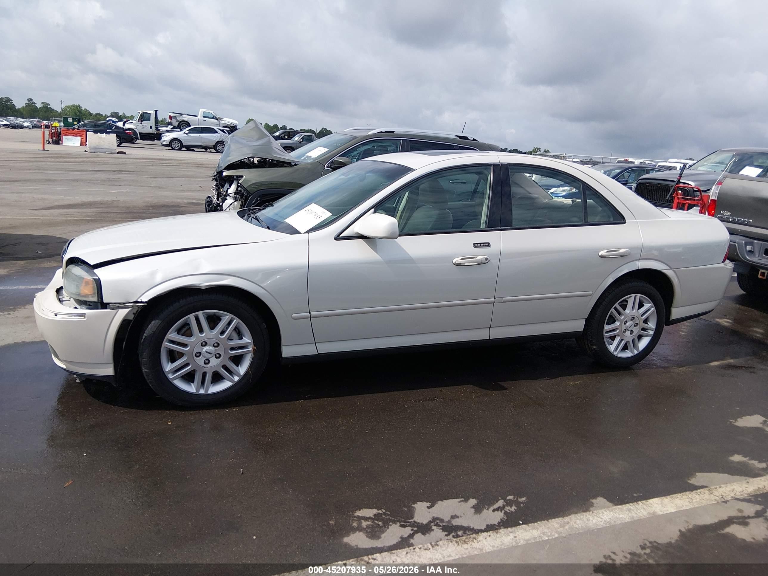 2005 Lincoln Ls V8 White vin: 1LNHM87AX5Y668025