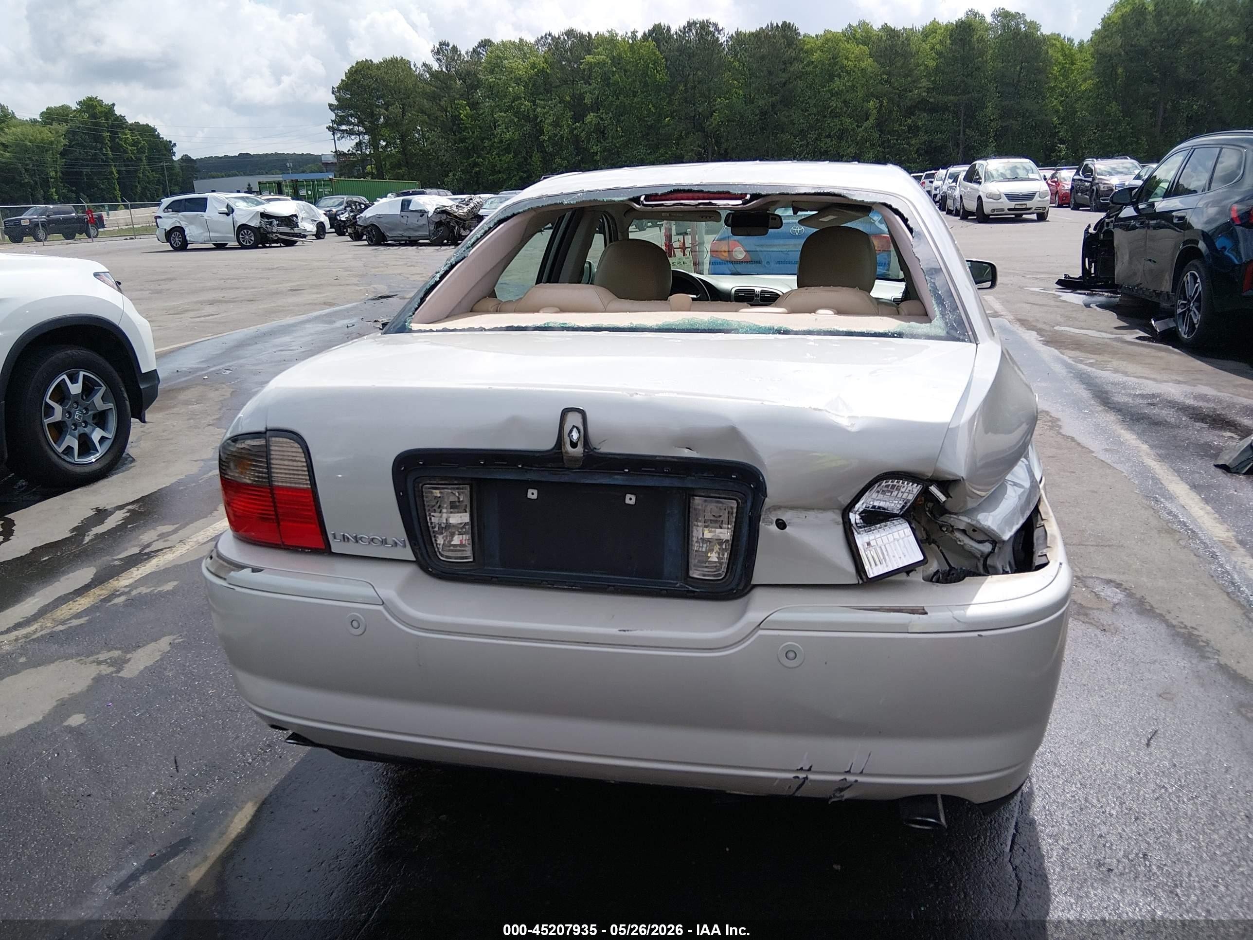 2005 Lincoln Ls V8 White vin: 1LNHM87AX5Y668025