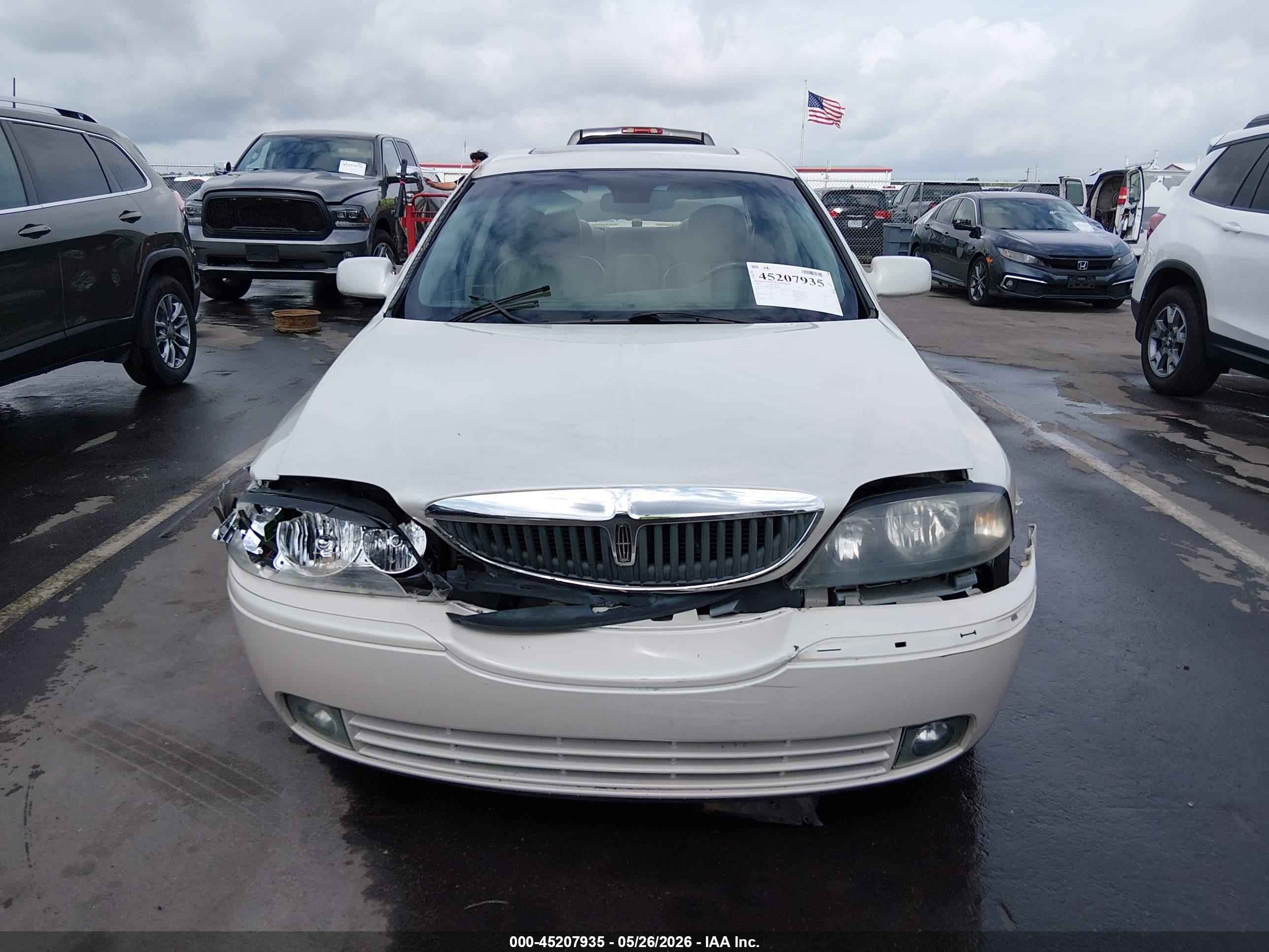 2005 Lincoln Ls V8 White vin: 1LNHM87AX5Y668025