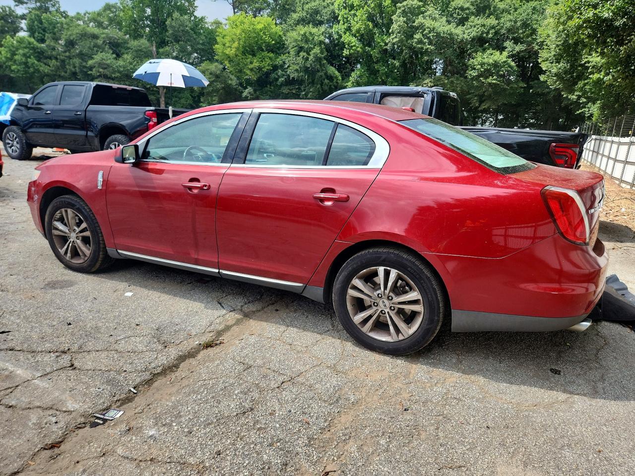 2009 Lincoln Mks Burgundy vin: 1LNHM93R19G613282