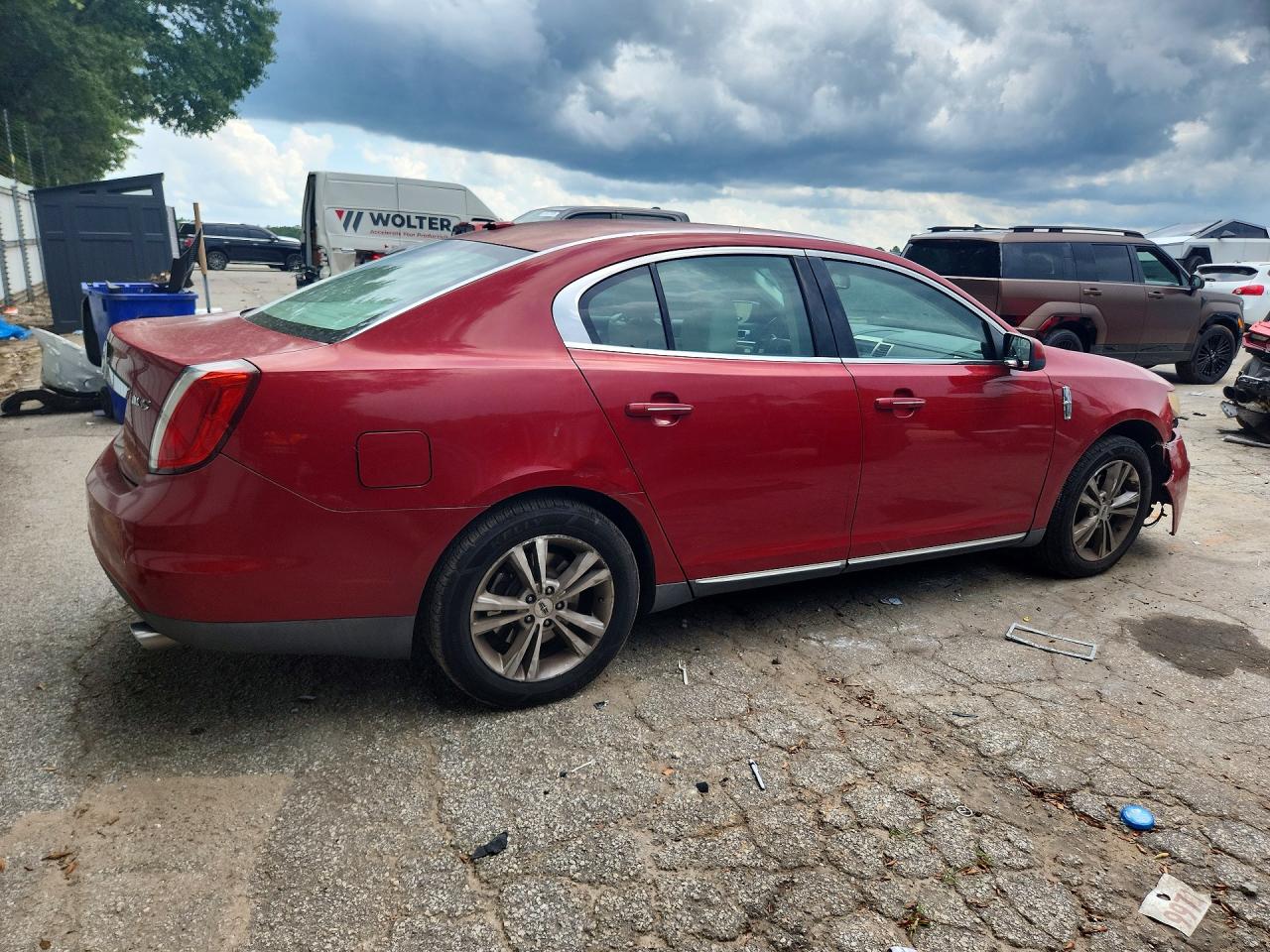 2009 Lincoln Mks Burgundy vin: 1LNHM93R19G613282