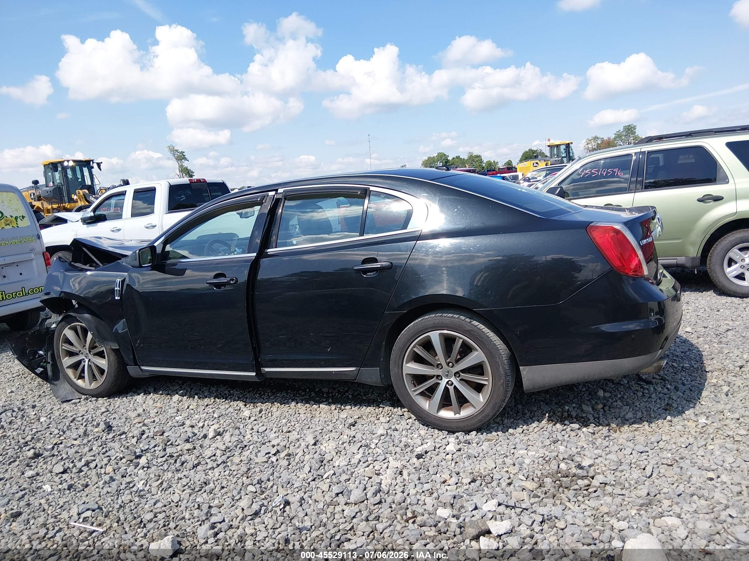 2009 Lincoln Mks   Черный vin: 1LNHM93R39G622212