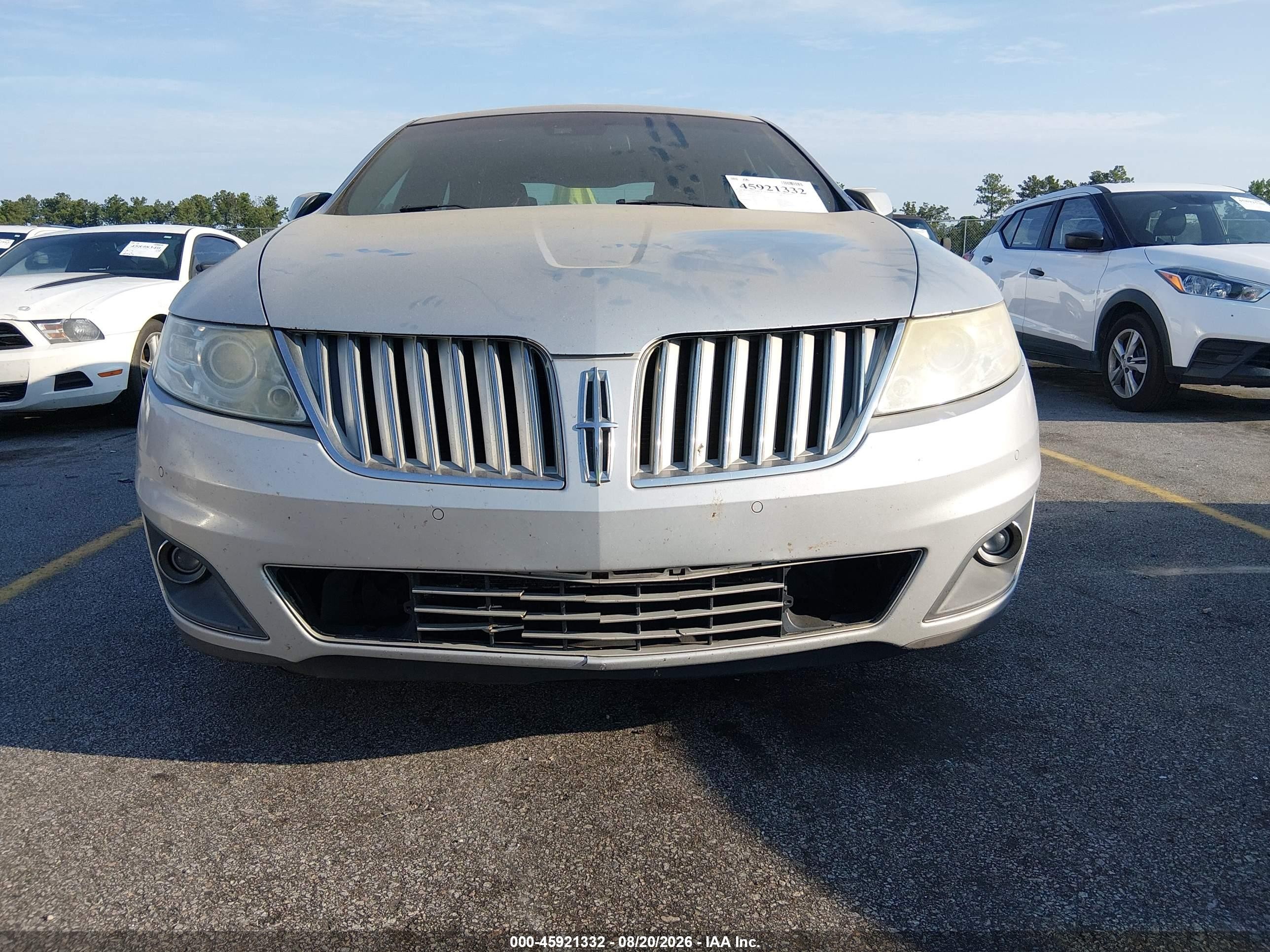2009 Lincoln Mks   Silver vin: 1LNHM93R49G611316